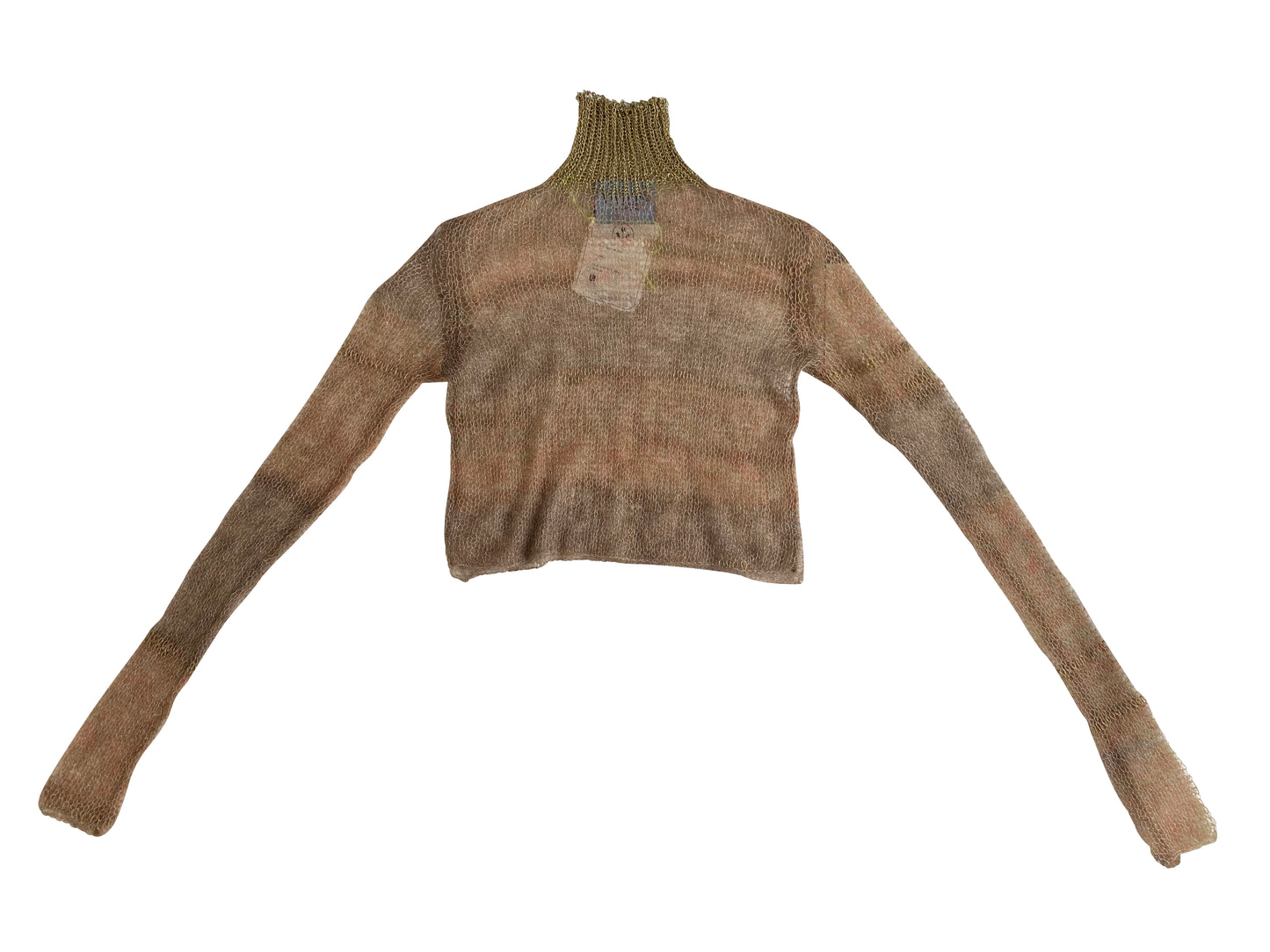 Wet Dust Silk Mohair Lamé Turtleneck
