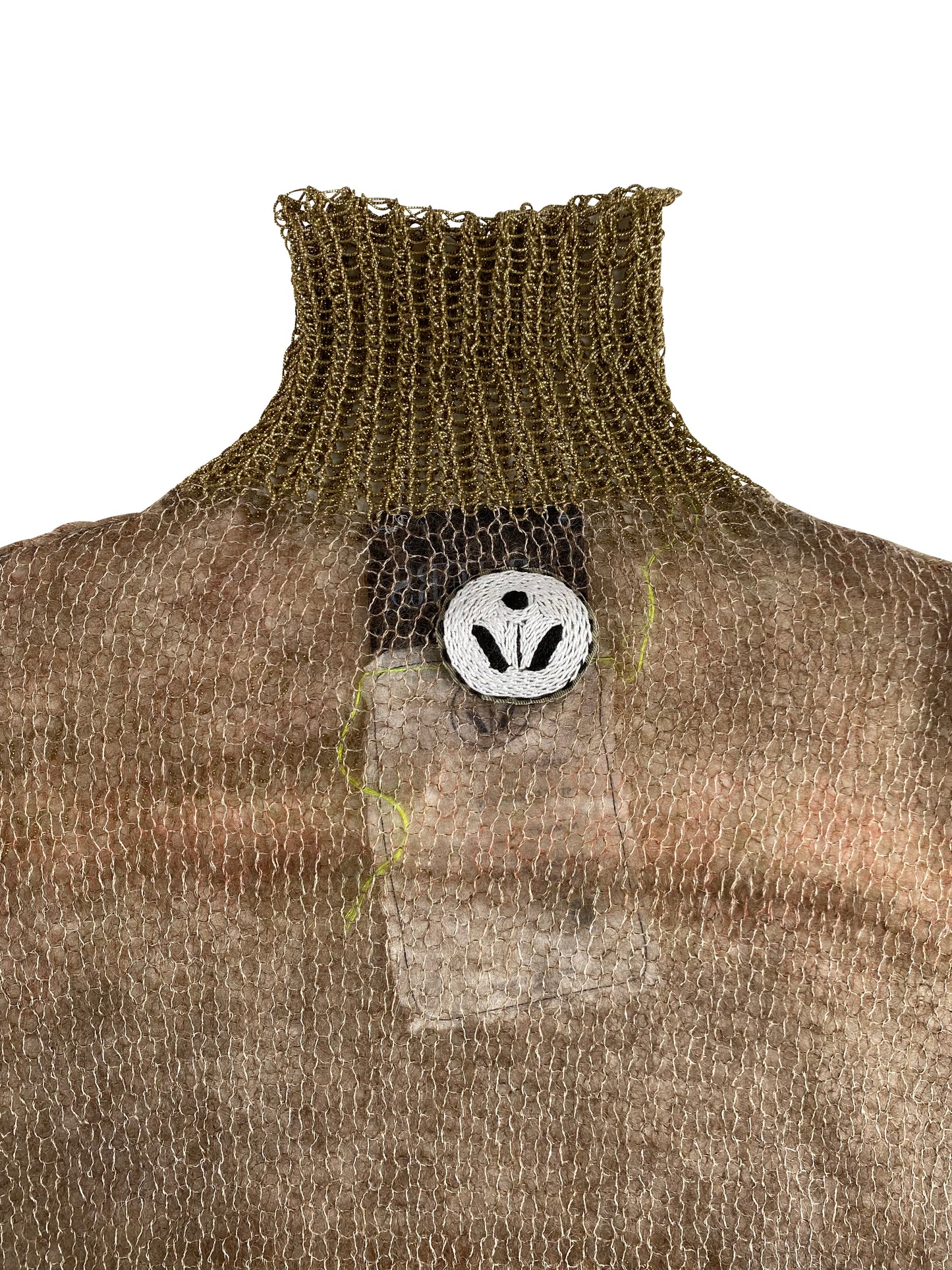 Wet Dust Silk Mohair Lamé Turtleneck