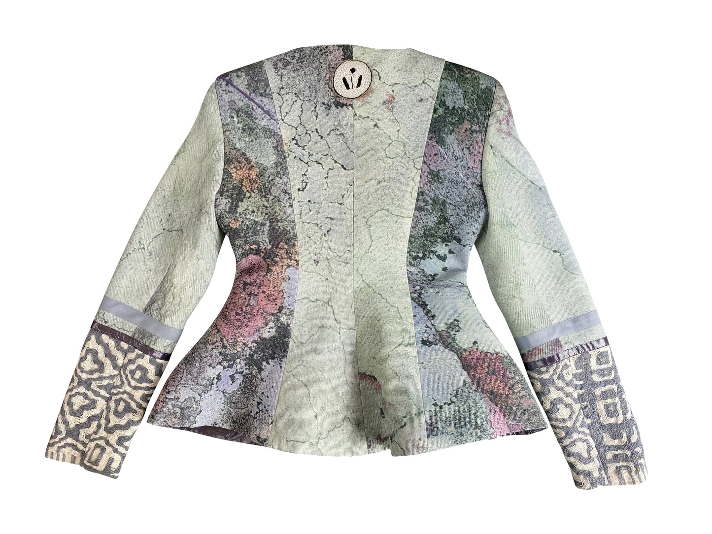 Sandra's Sculpted Lychem Tailored Jacket in Vintage Rayon
