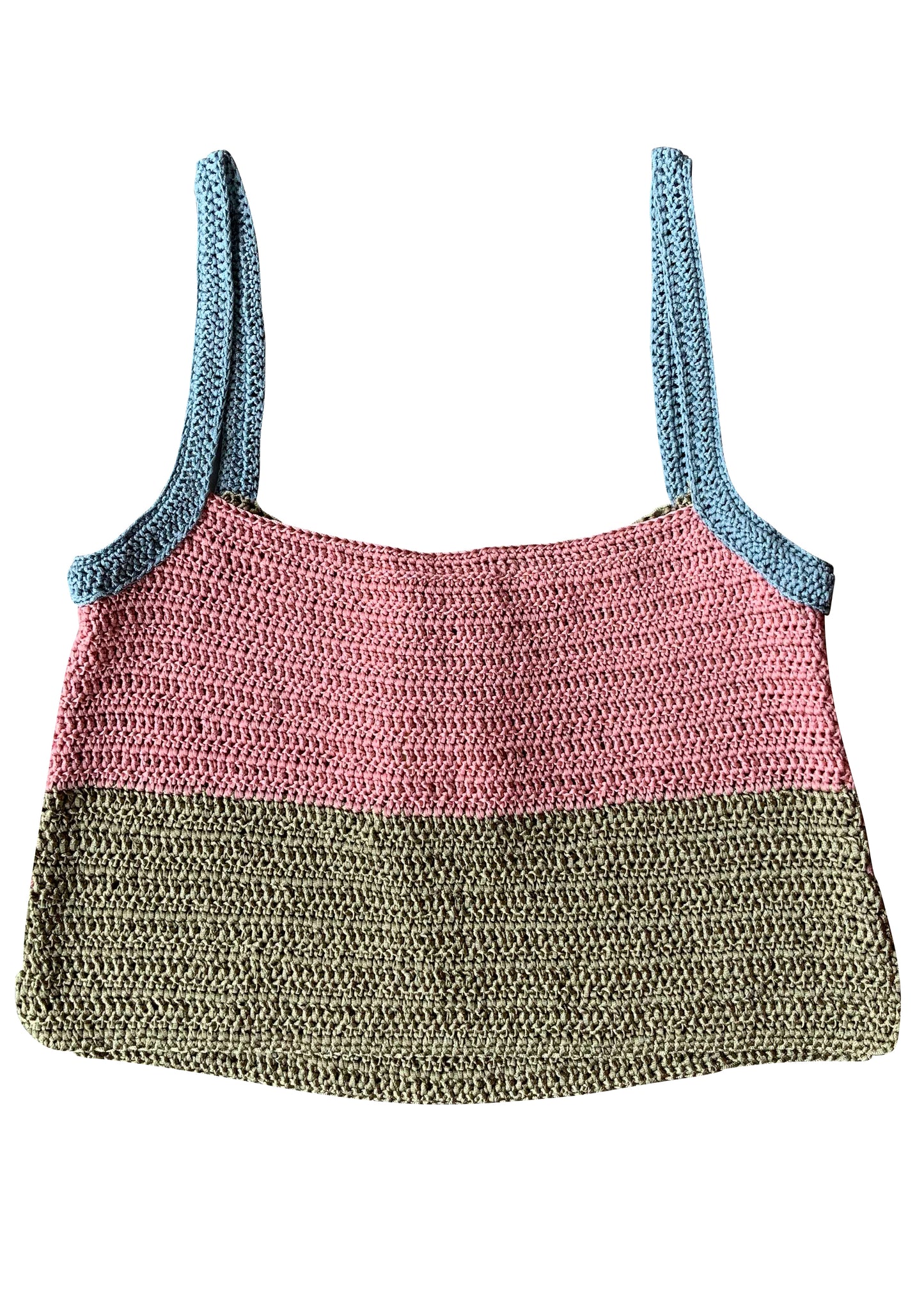 Crochet Color Block Top