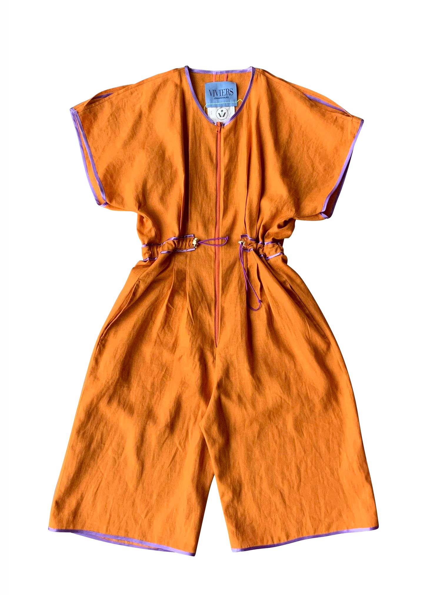 LINEN POOLSIDE SHORT JUMPSUIT