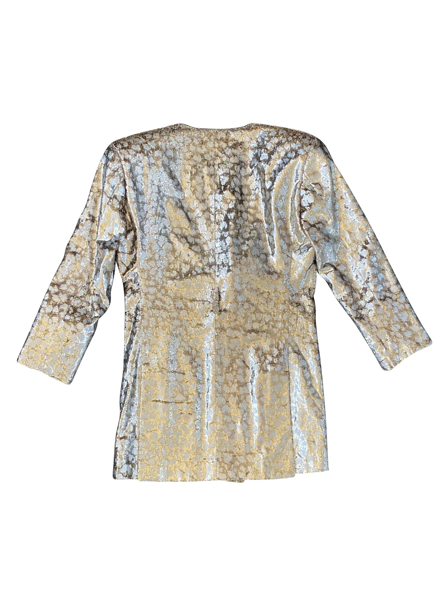 'Scintillating Gold' Vintage Lamé Tailored Jacket