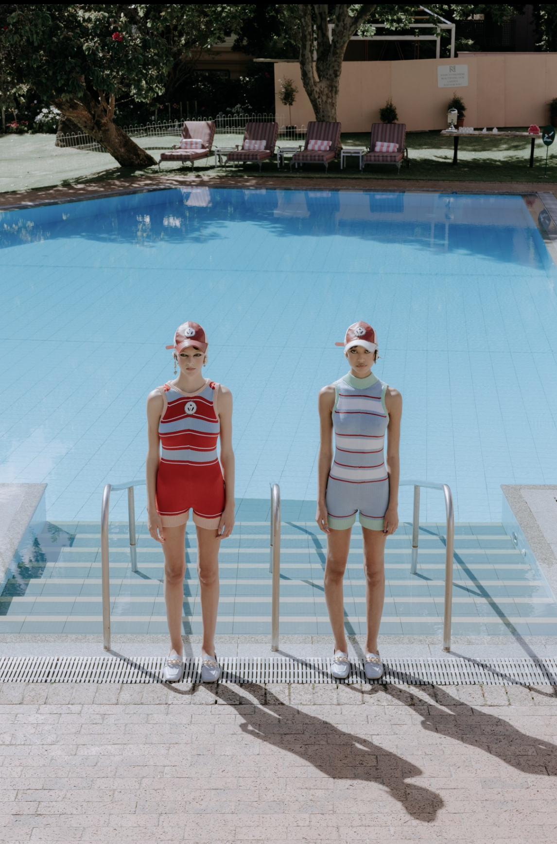 Baby Blue Poolside Knitted Leotard