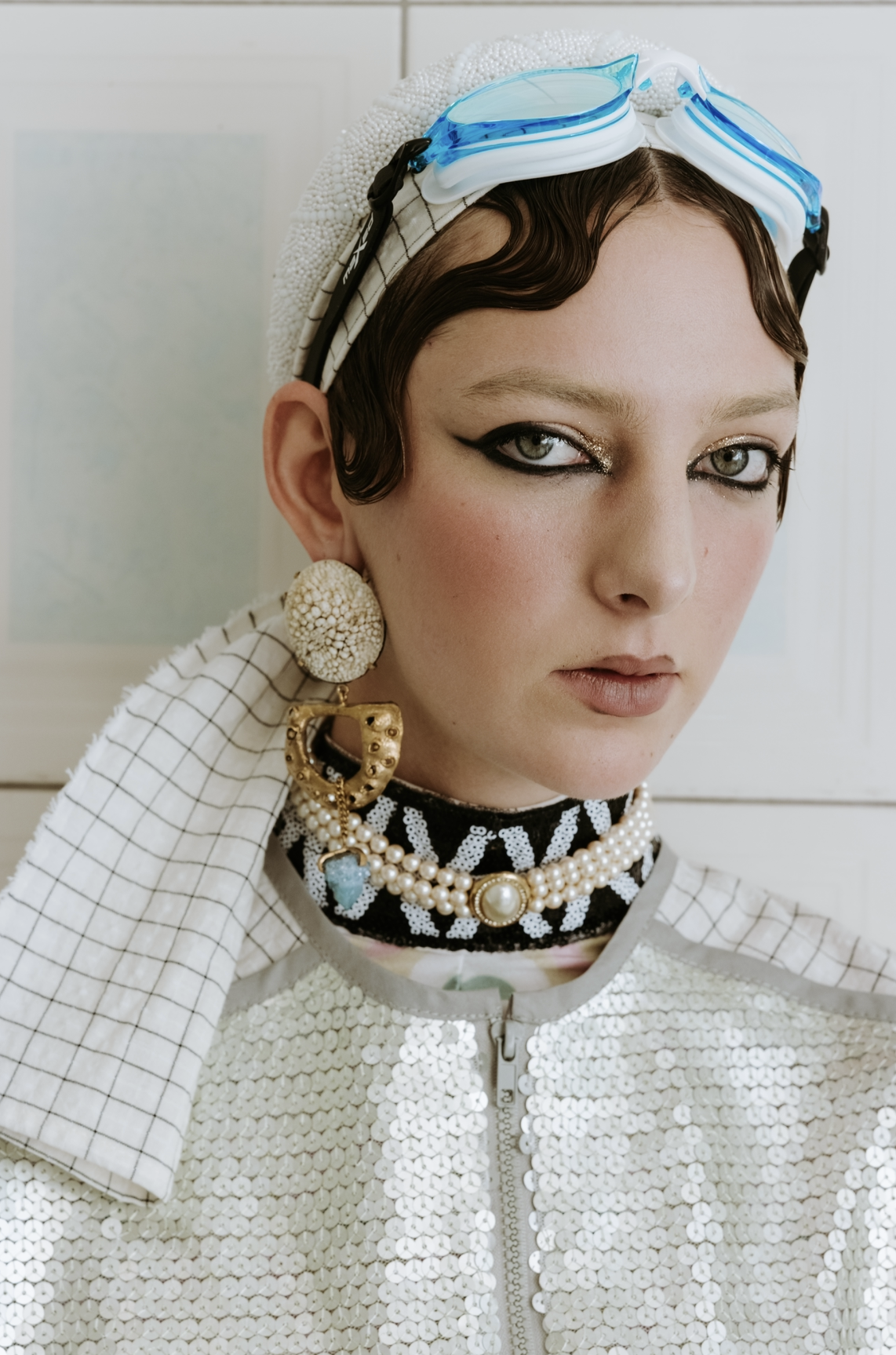 Disco-Resort Deadstock Cotton & Sequins T-shirt