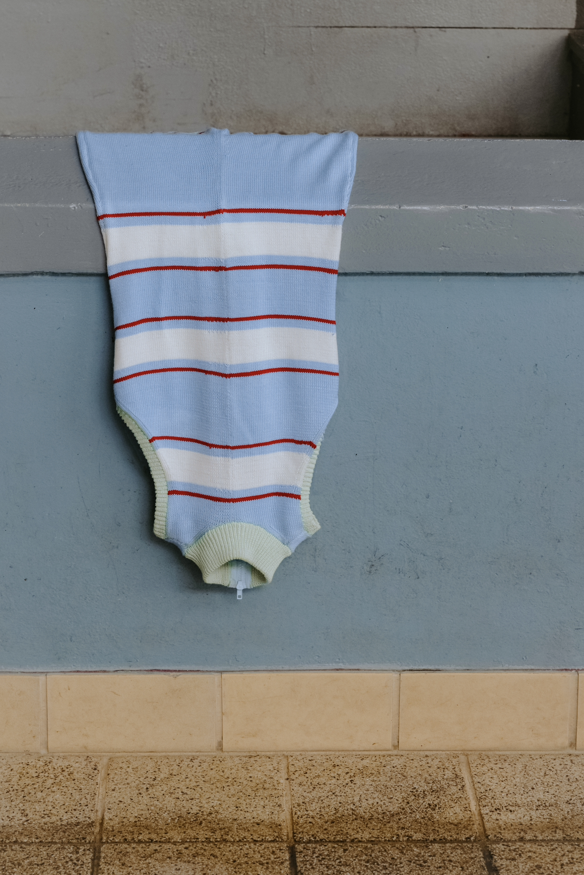 Baby Blue Poolside Knitted Leotard