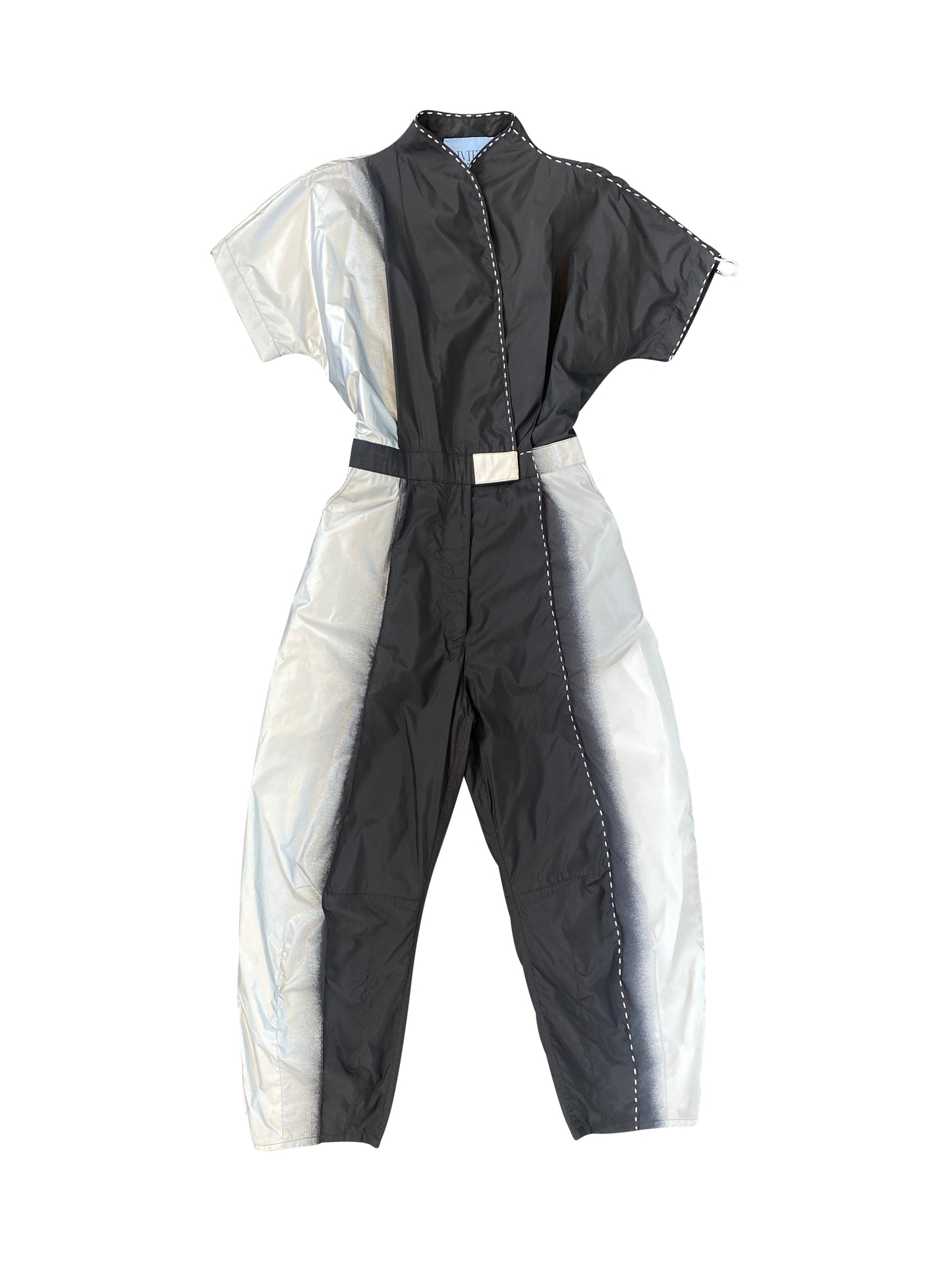 Grey & Black Ombré Nylon Jumpsuit