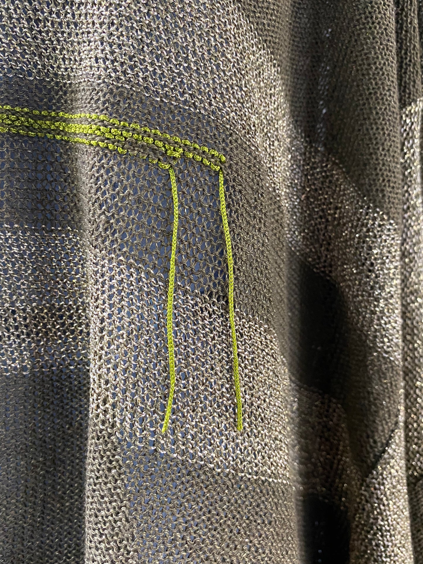 Oversized Motherboard Linen Jersey in Olive