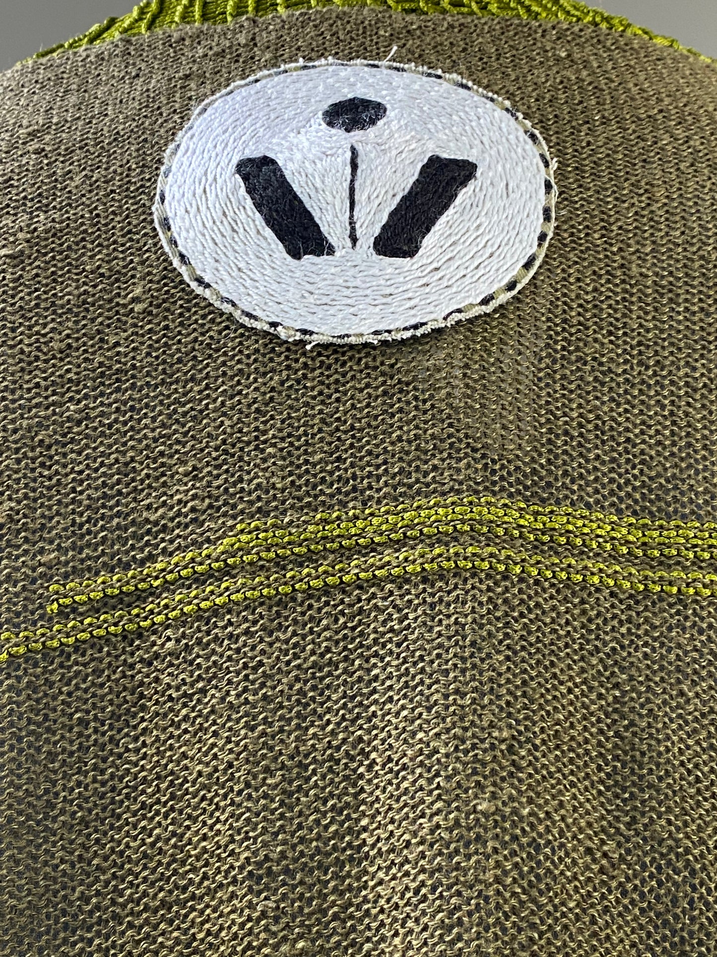 Oversized Motherboard Linen Jersey in Olive