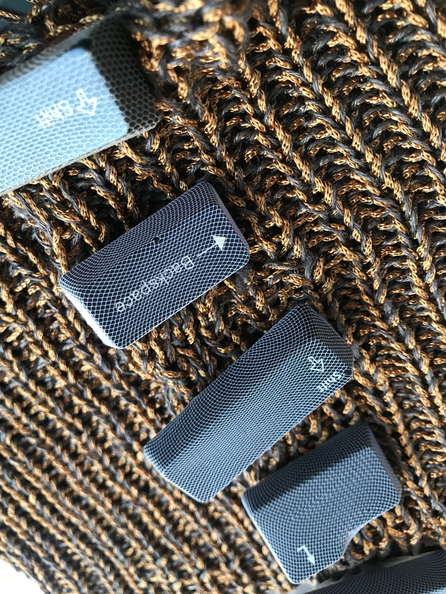 Vintage Viscose Knitted Collar 5 Buttons Brown