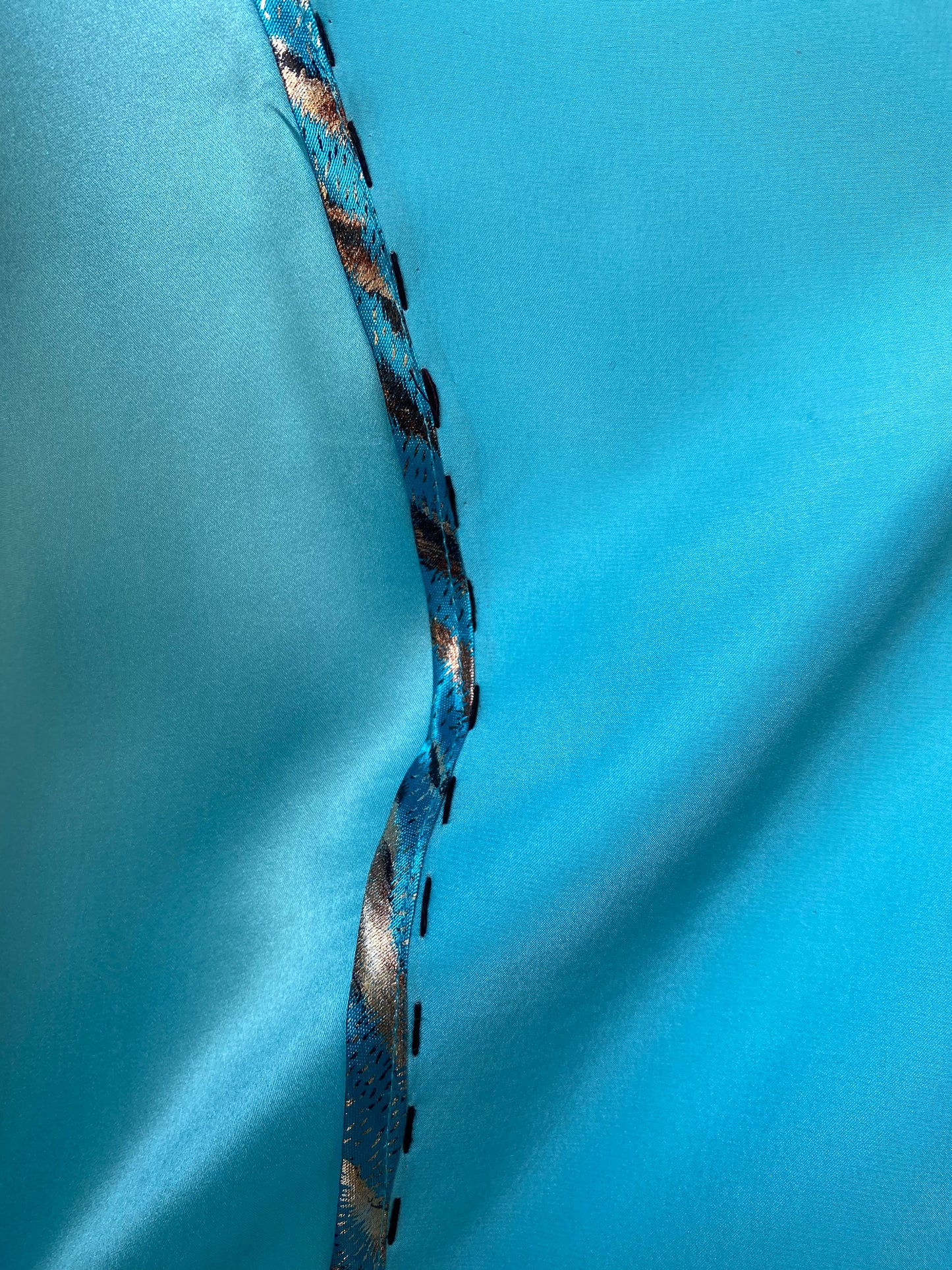 Artisanal Batting Silk Trench Coat