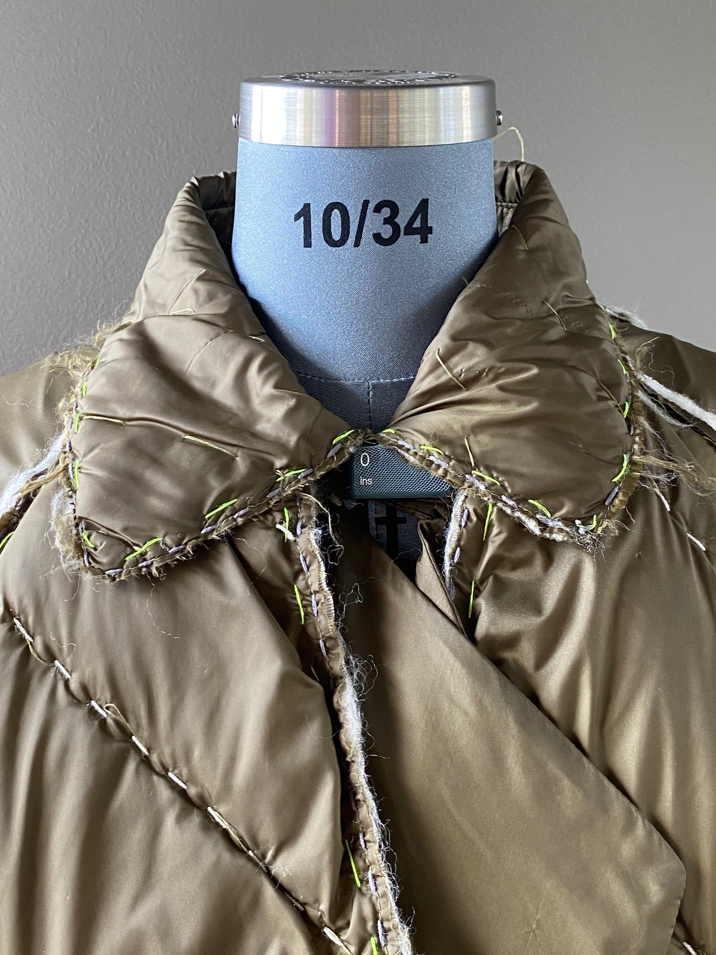Artisanal Batting Nylon Trench Coat