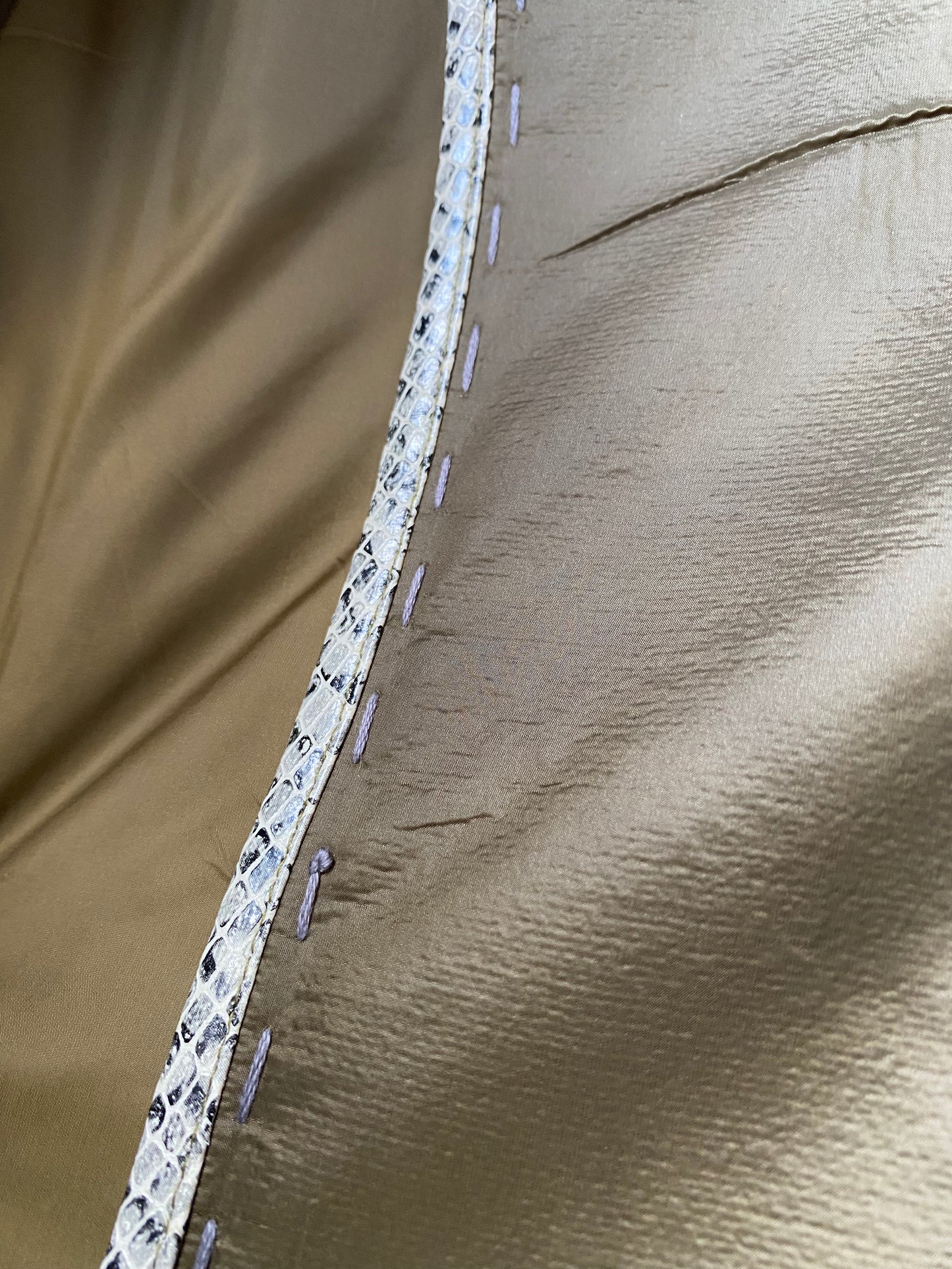 Artisanal Batting Nylon Trench Coat