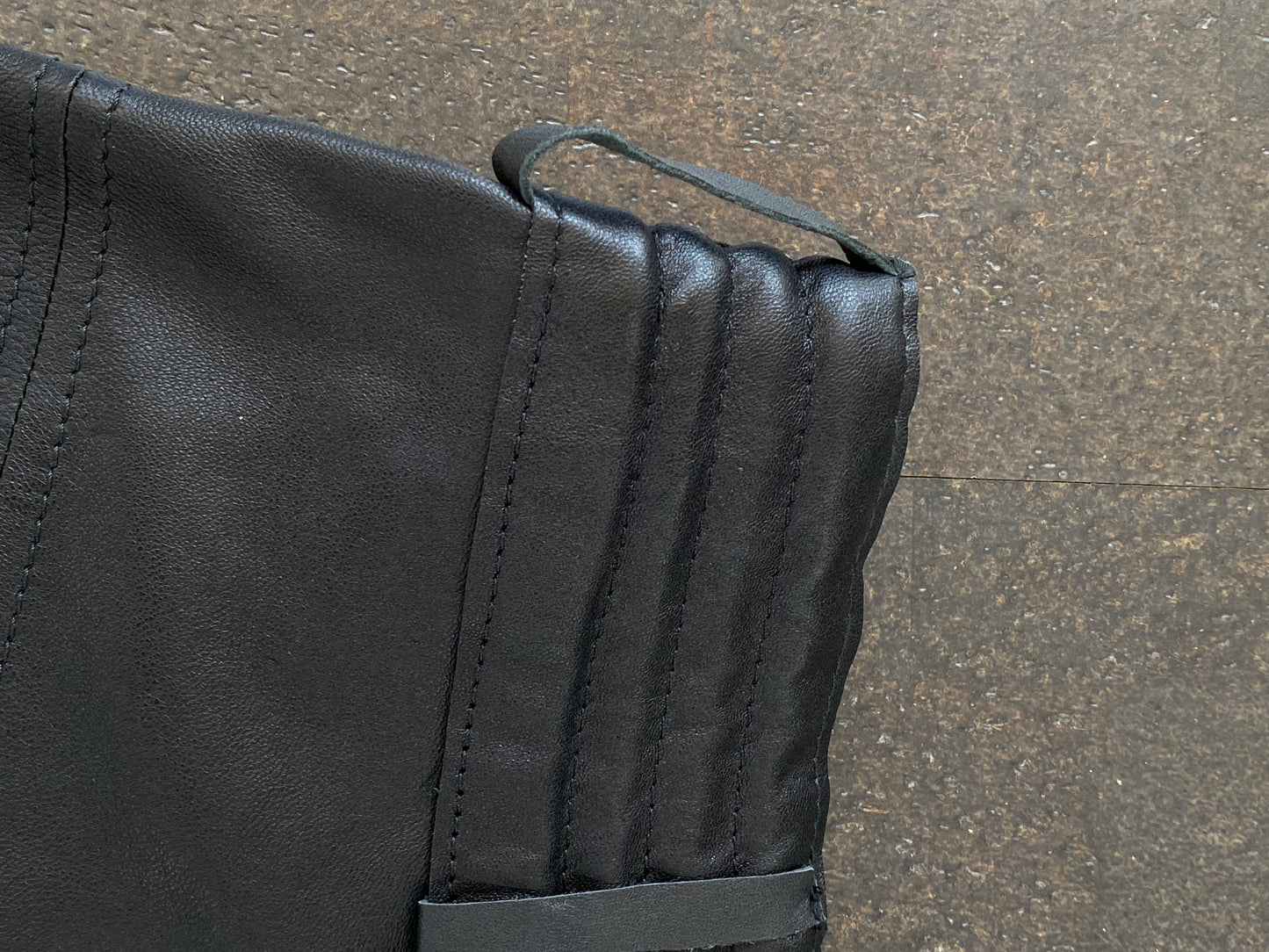 Connected Leather Shorts