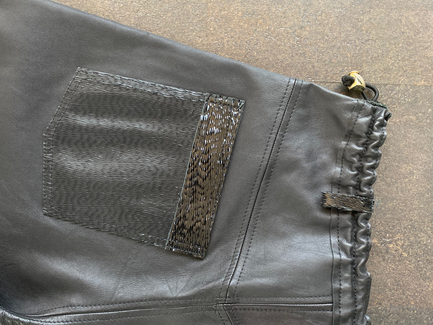 Connected Leather Shorts