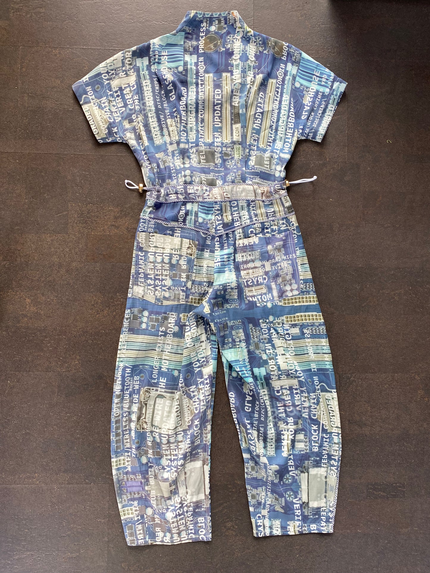 Motherboard Printed Signature Jumpsuit
