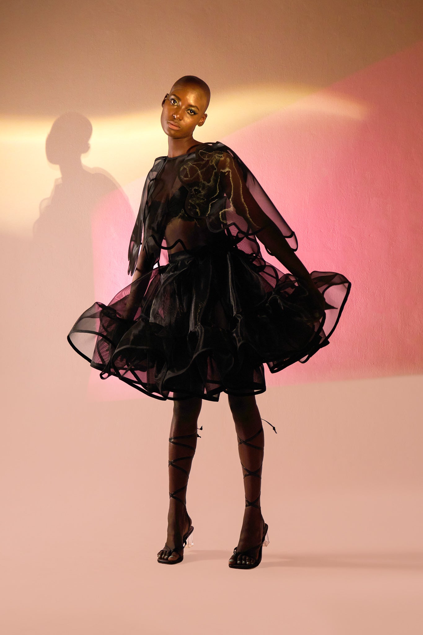 Glooming Cloud Nylon Skirt