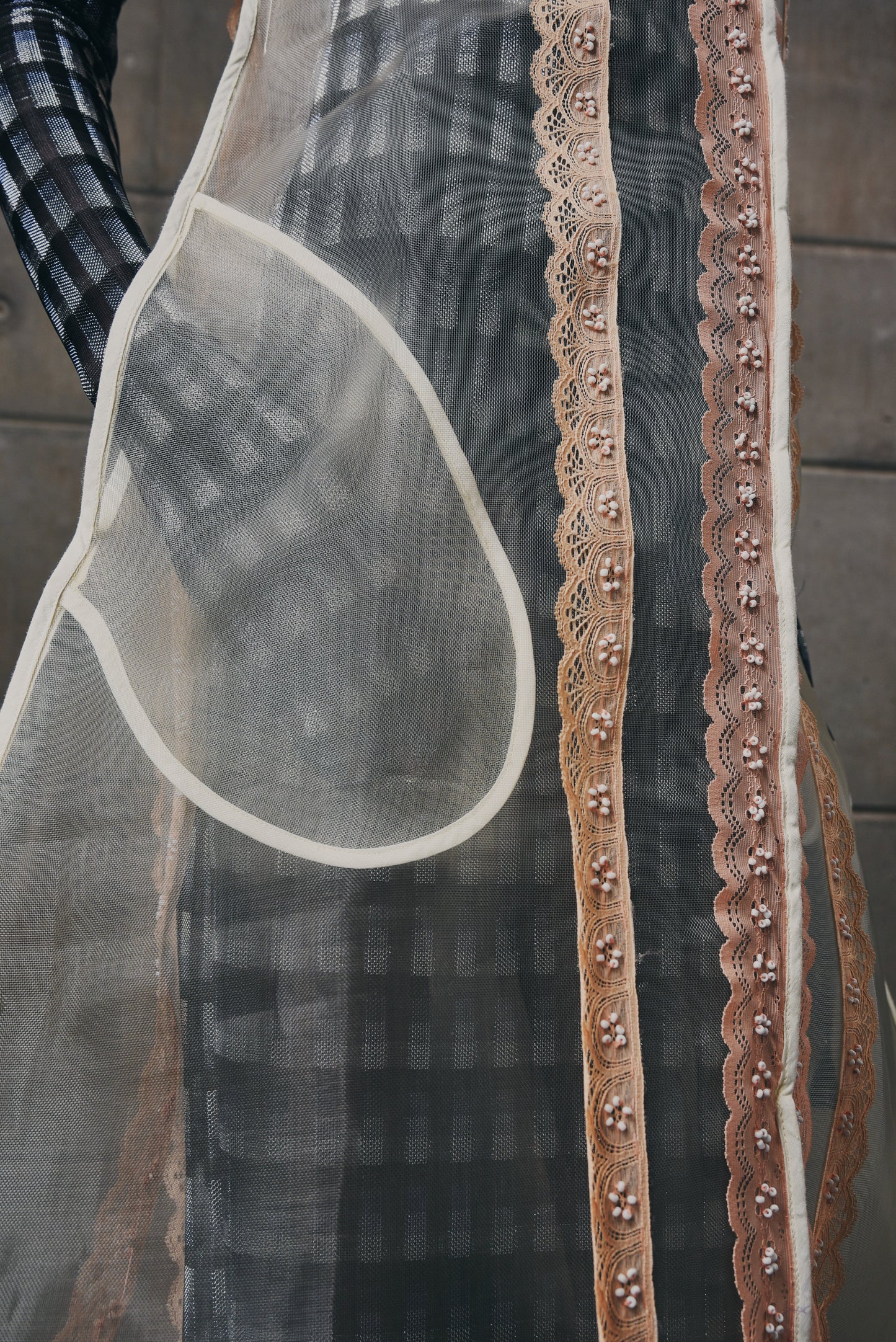 Motherboard Apron Dress with Vintage Frills