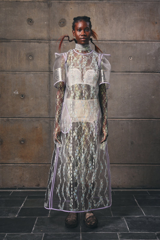 Mycelium Rhizome Encrusted Dress