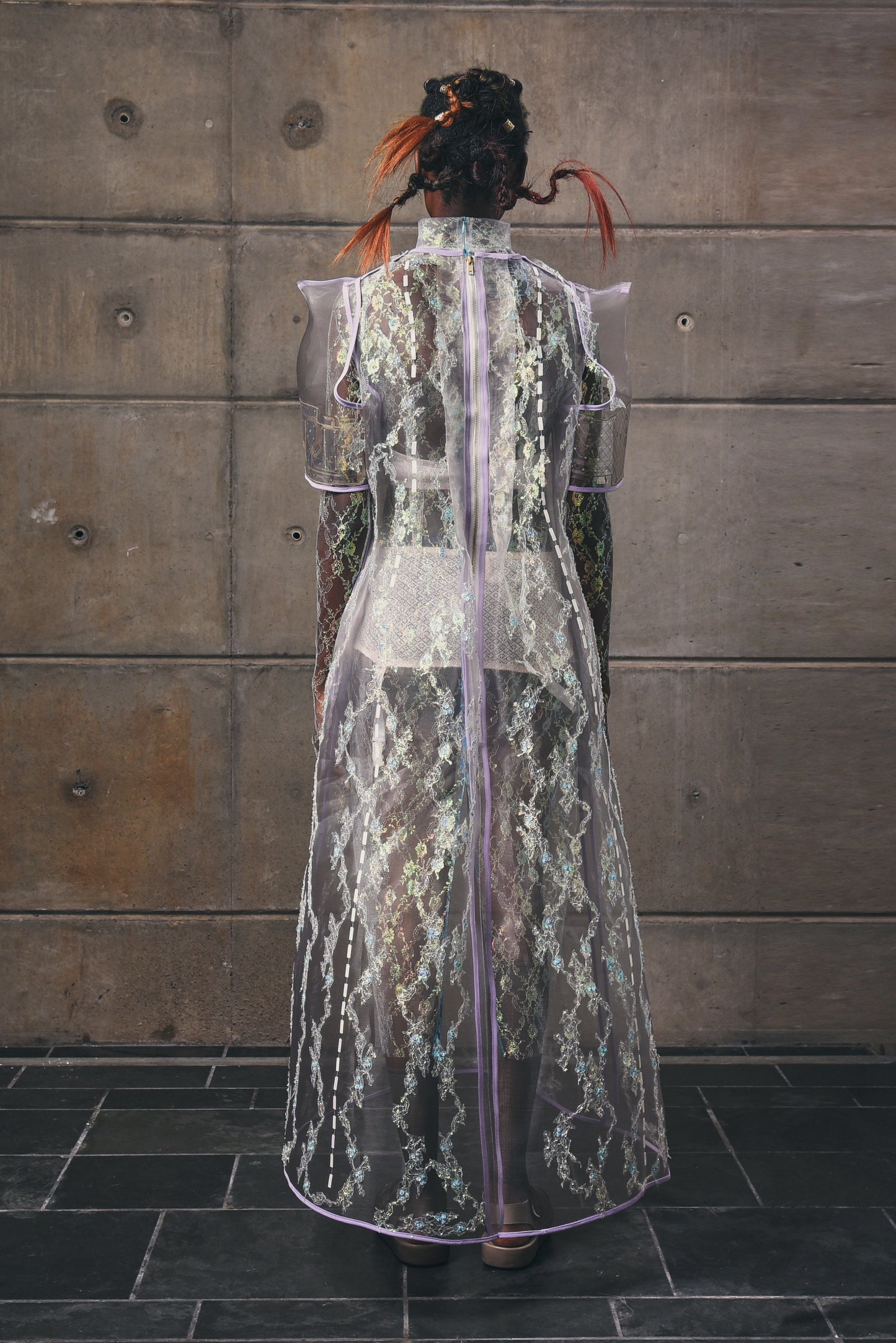 Mycelium Rhizome Encrusted Dress