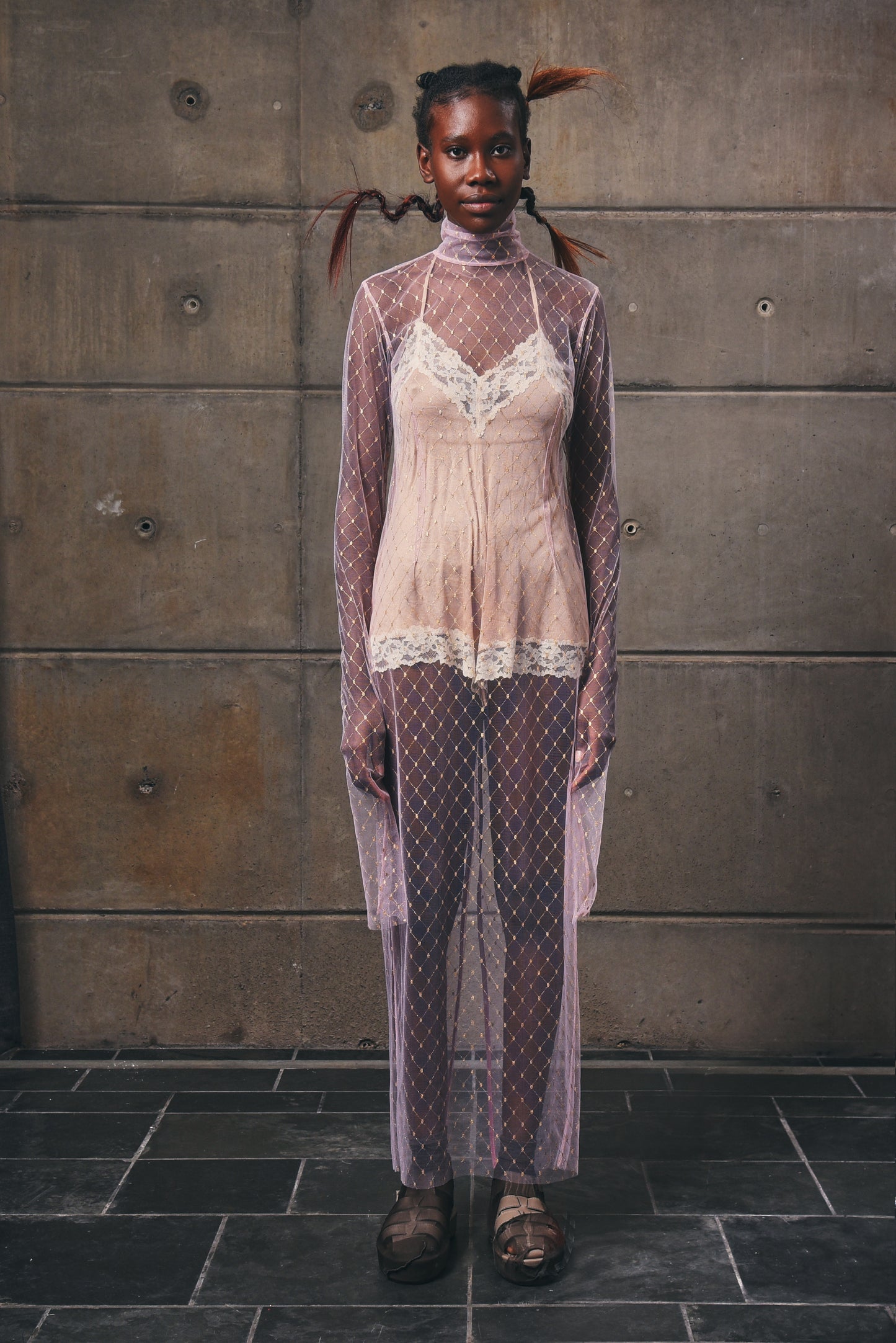 Mycelium Roll Neck Dress