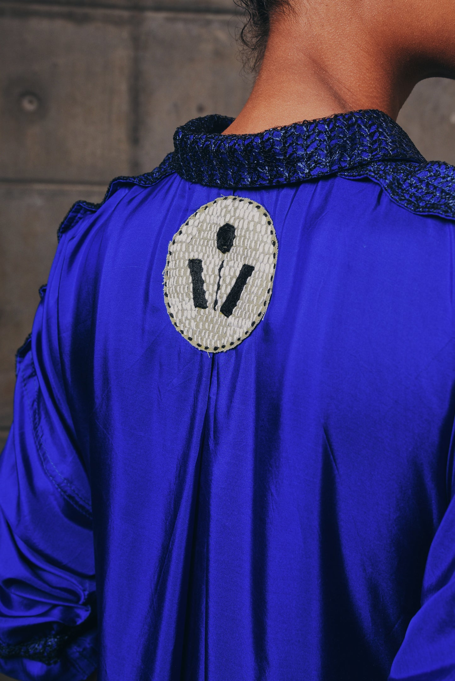 Cobalt Utility Dress in Silk