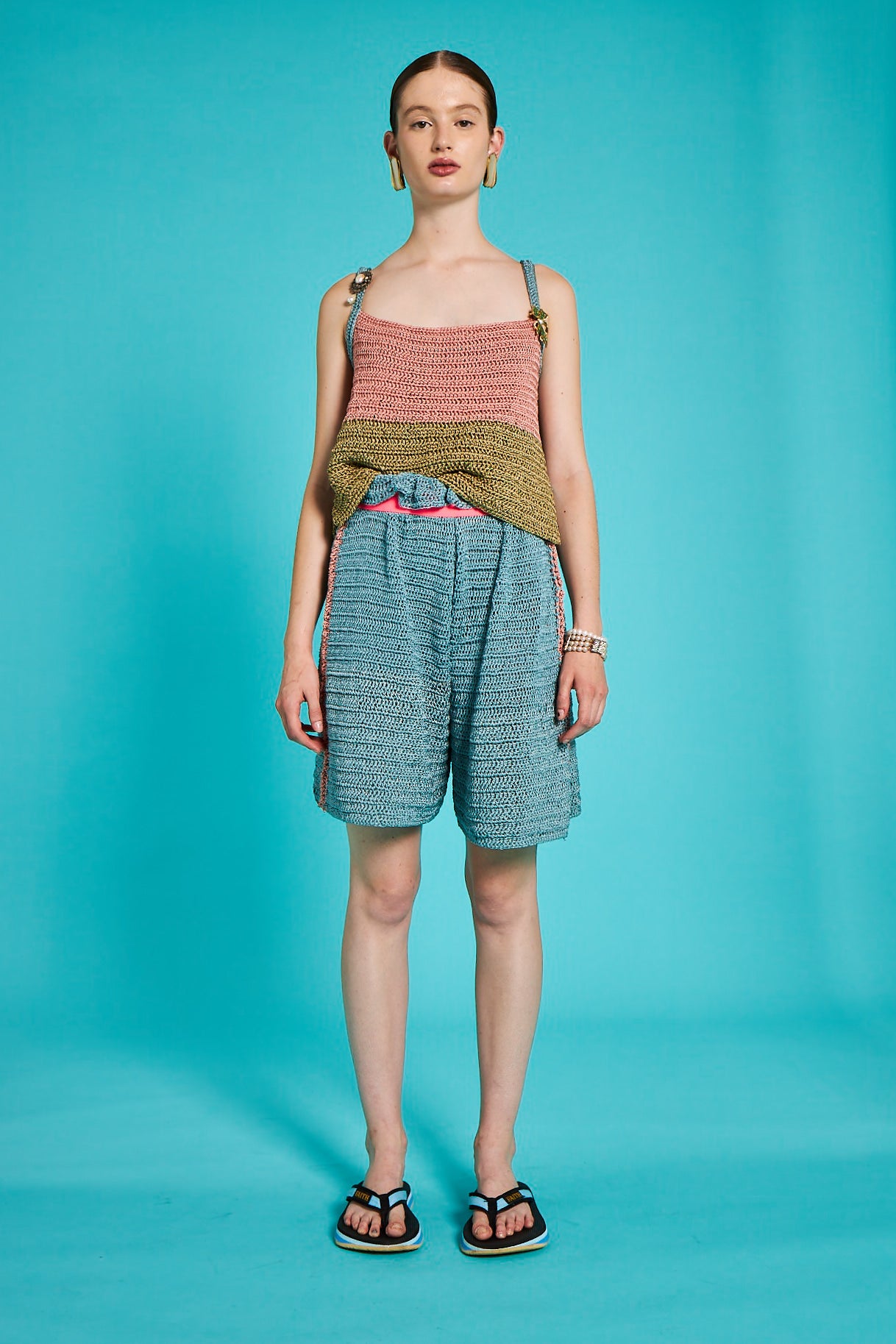 Crochet Color Block Top