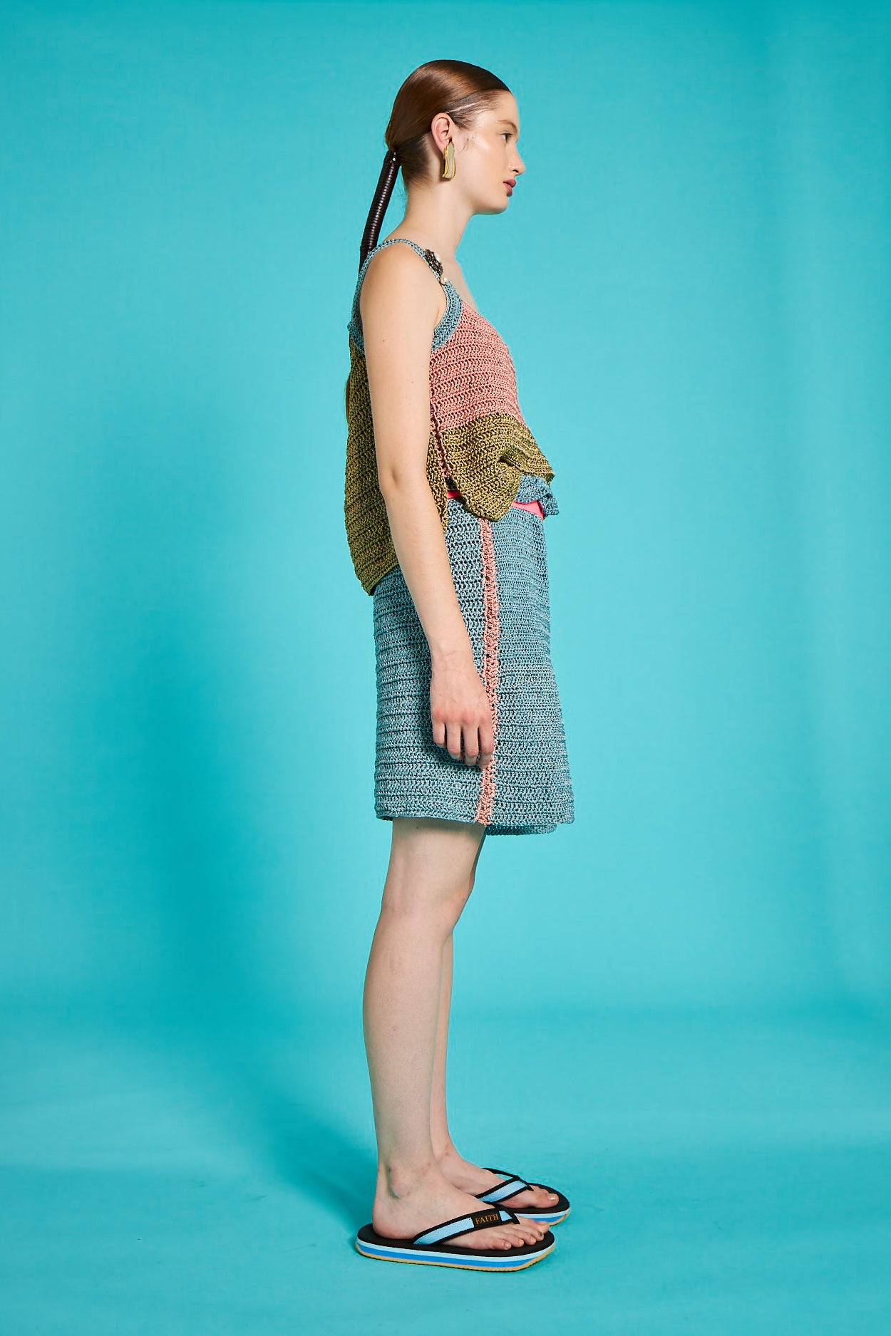 Crochet Color Block Top