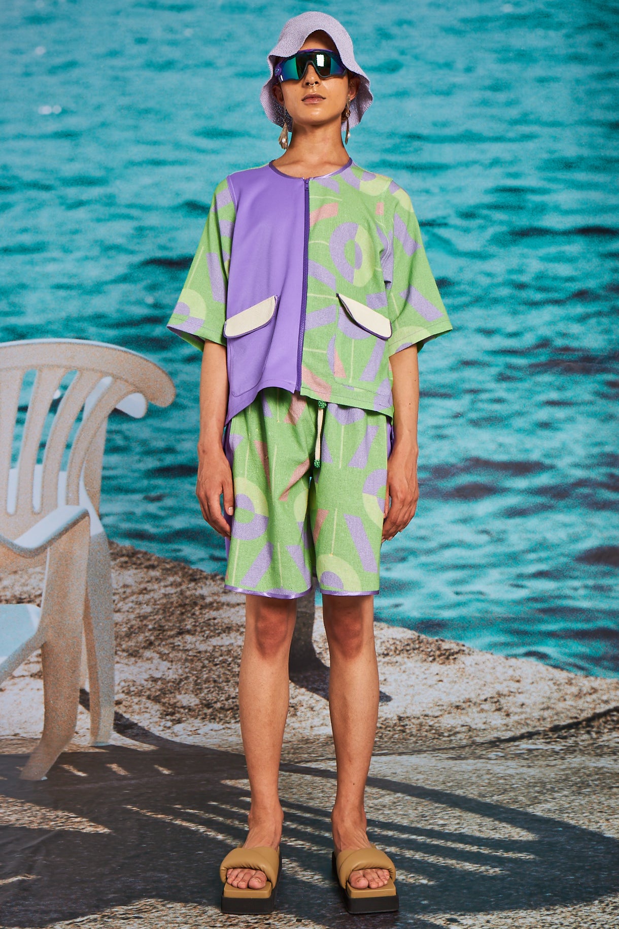 Vivi Monogram Purple Twinset Shirt