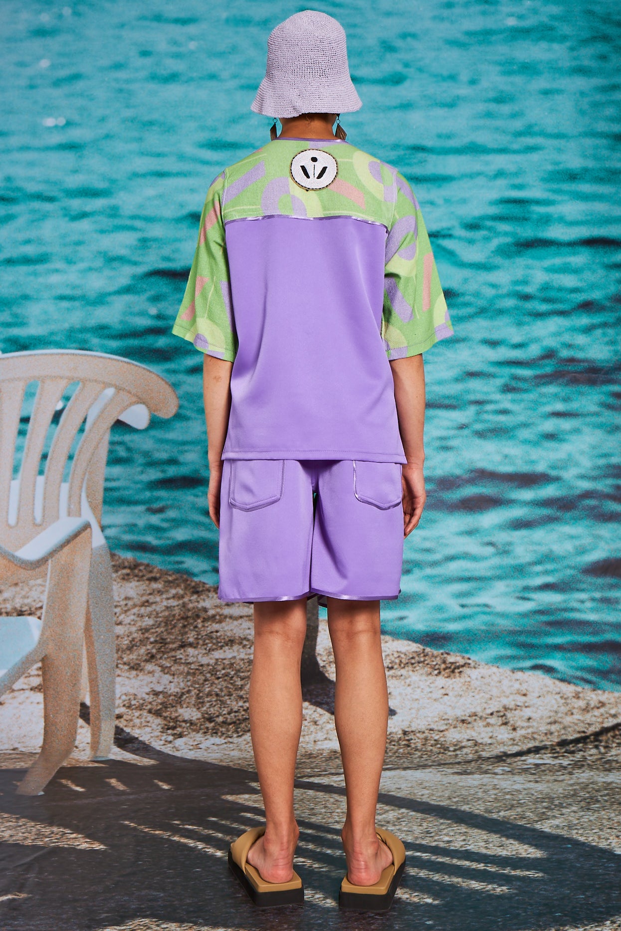 Vivi Monogram Purple Twinset Shorts