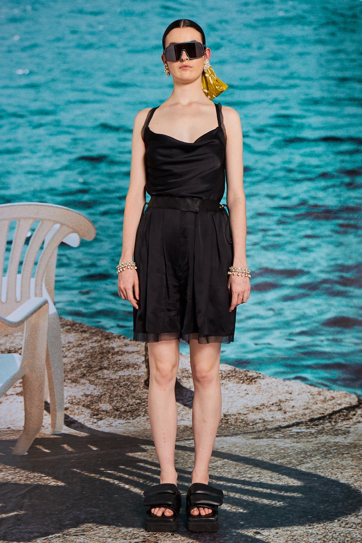 Poolside Tailored Rayon Shorts