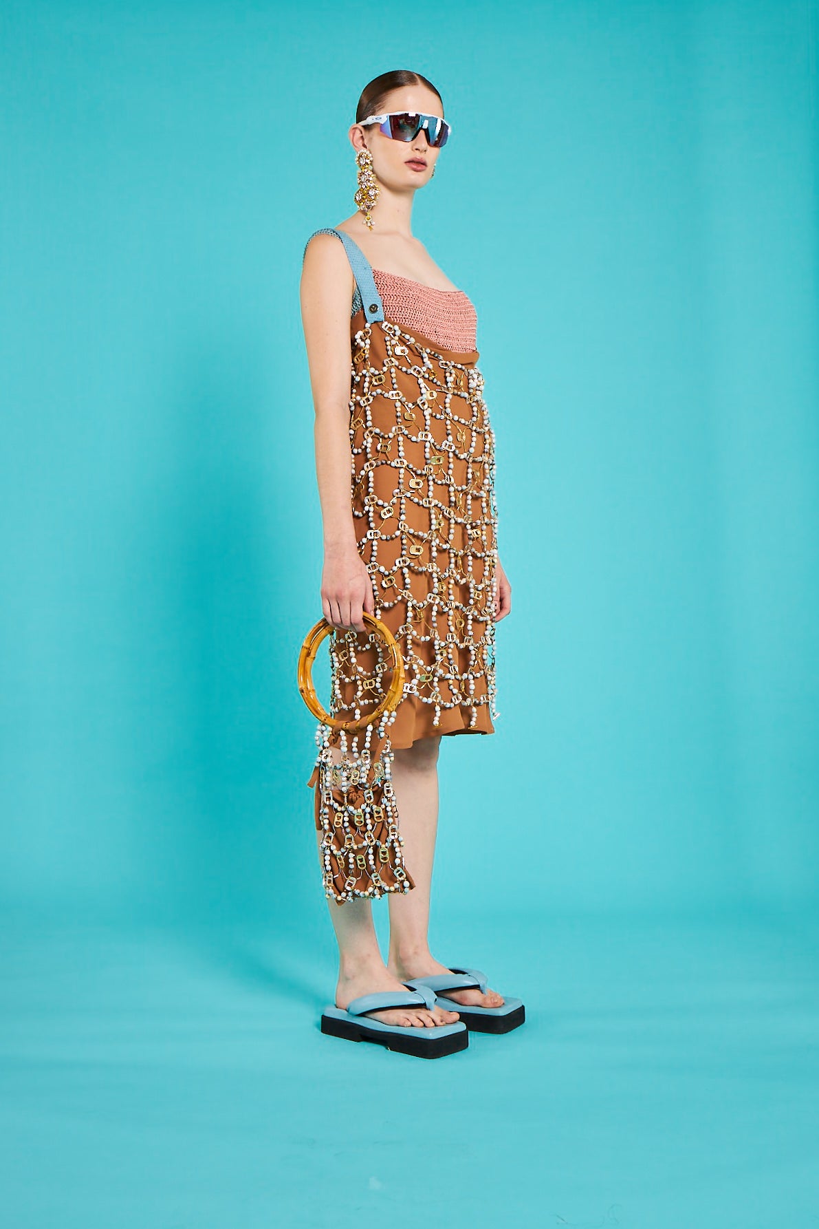 Up-Cycled Block Chain DNA Dress