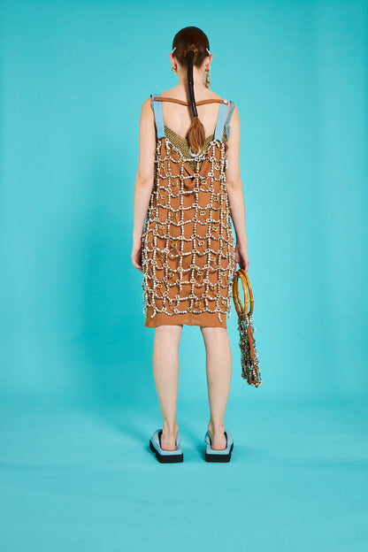 Up-Cycled Block Chain DNA Dress