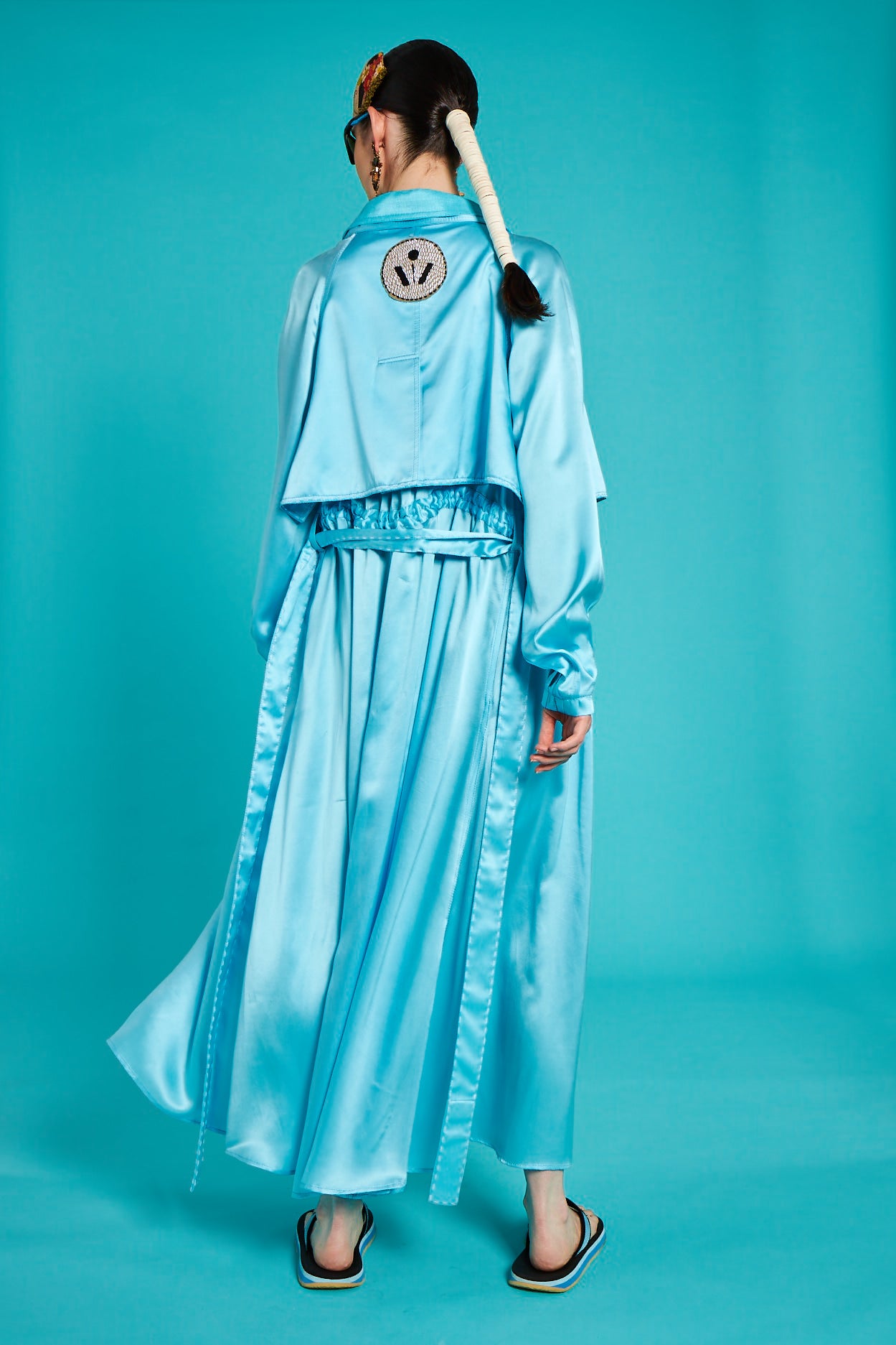 SILK TRENCH COAT