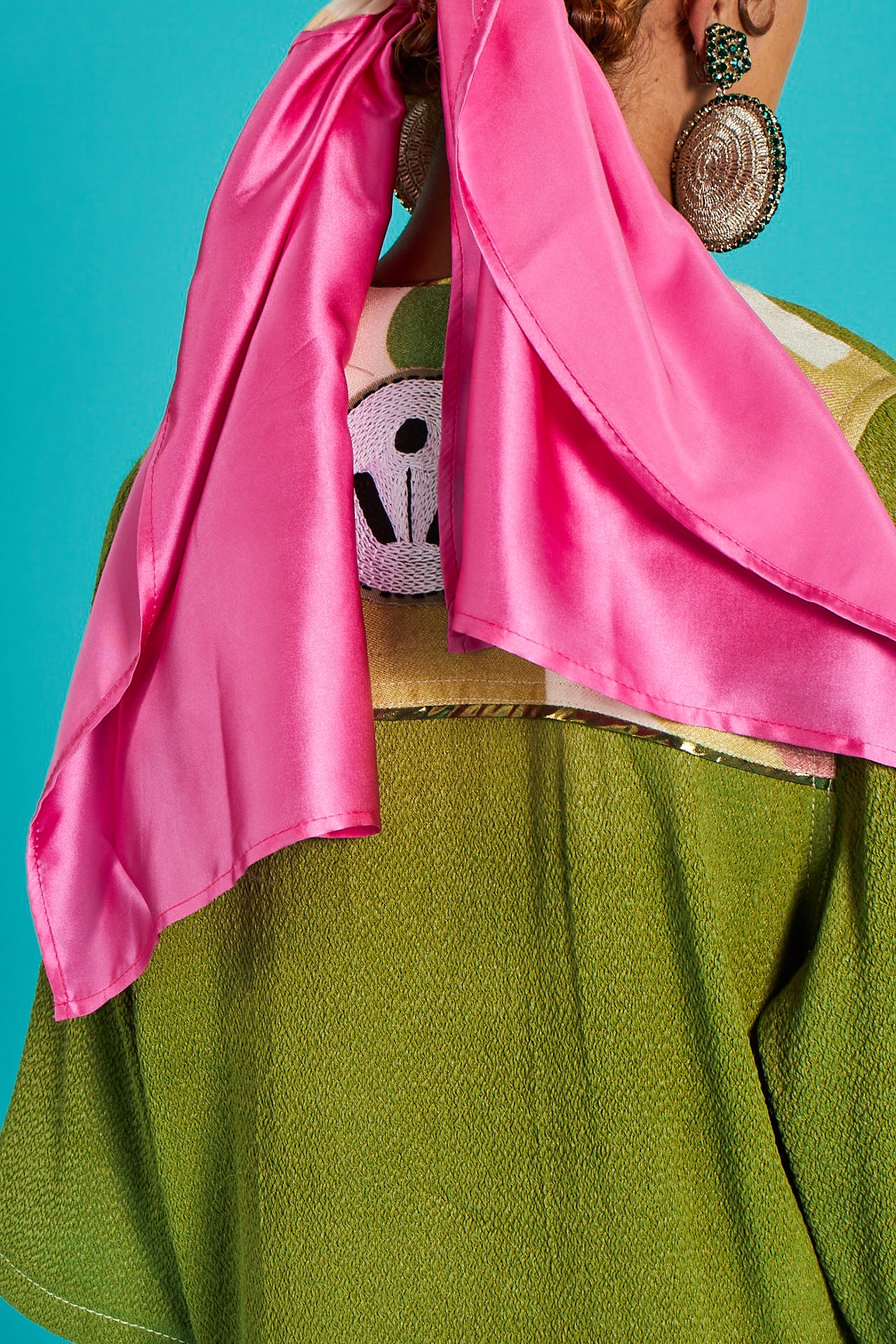VIVI Monogram Green Twinset Shirt