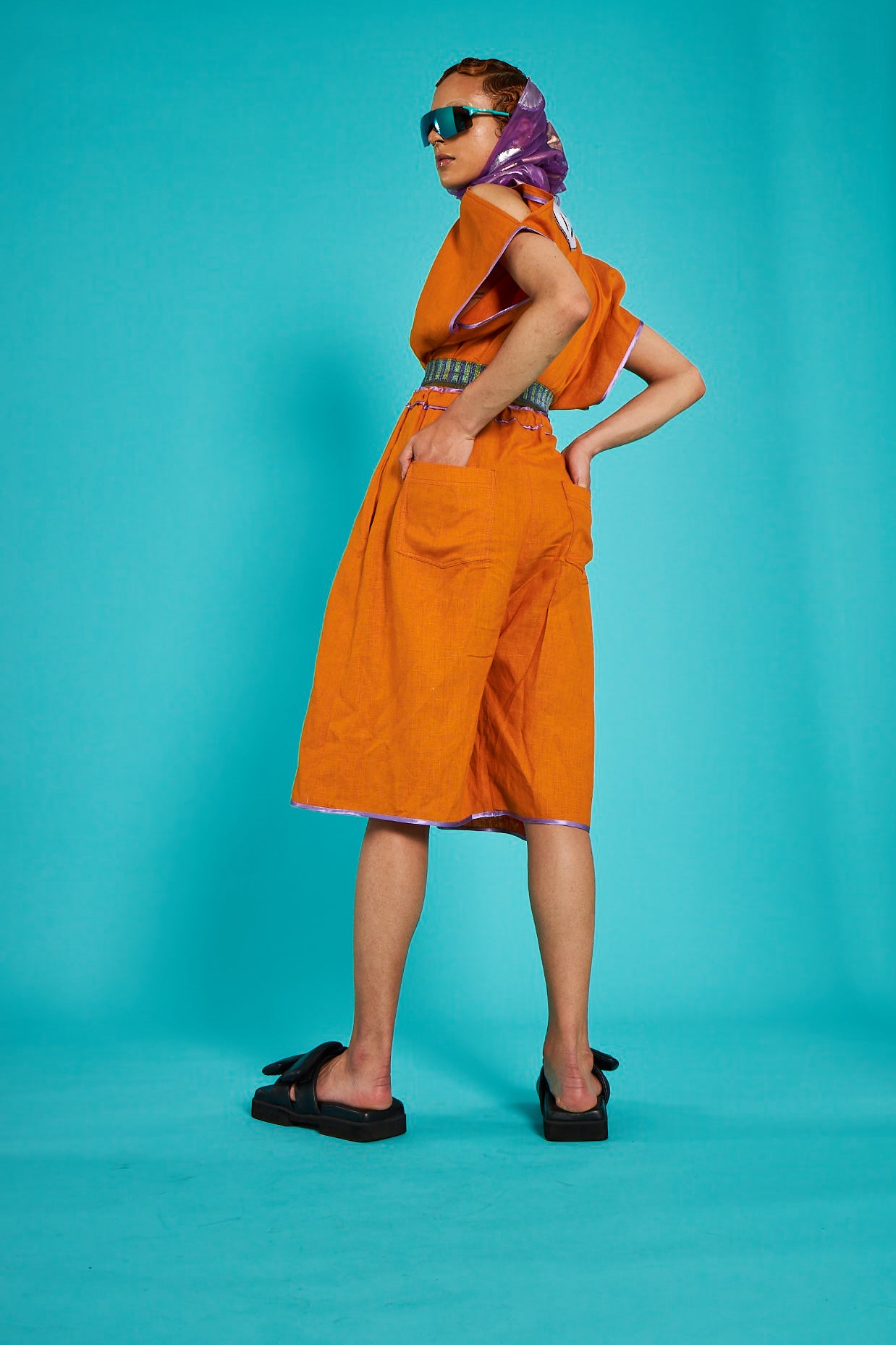 LINEN POOLSIDE SHORT JUMPSUIT