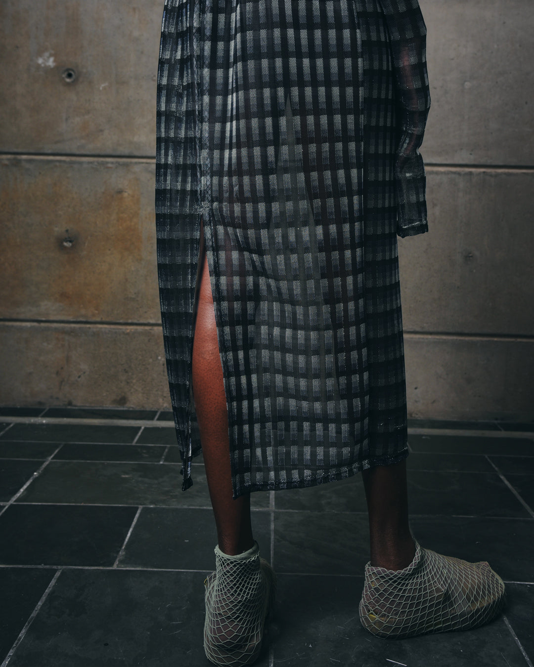 Checkerboard Motherboard Slip Dress