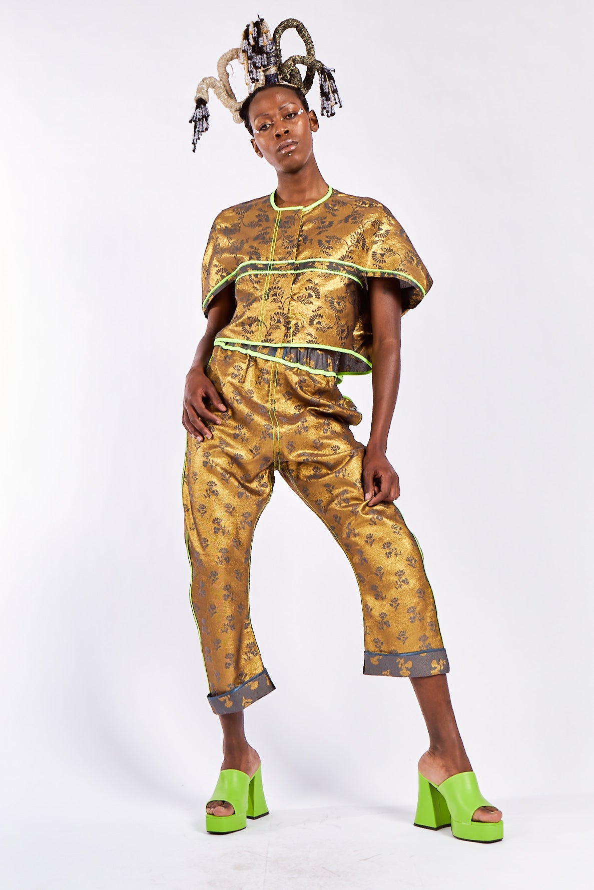 Silk Brocade Mothership Top