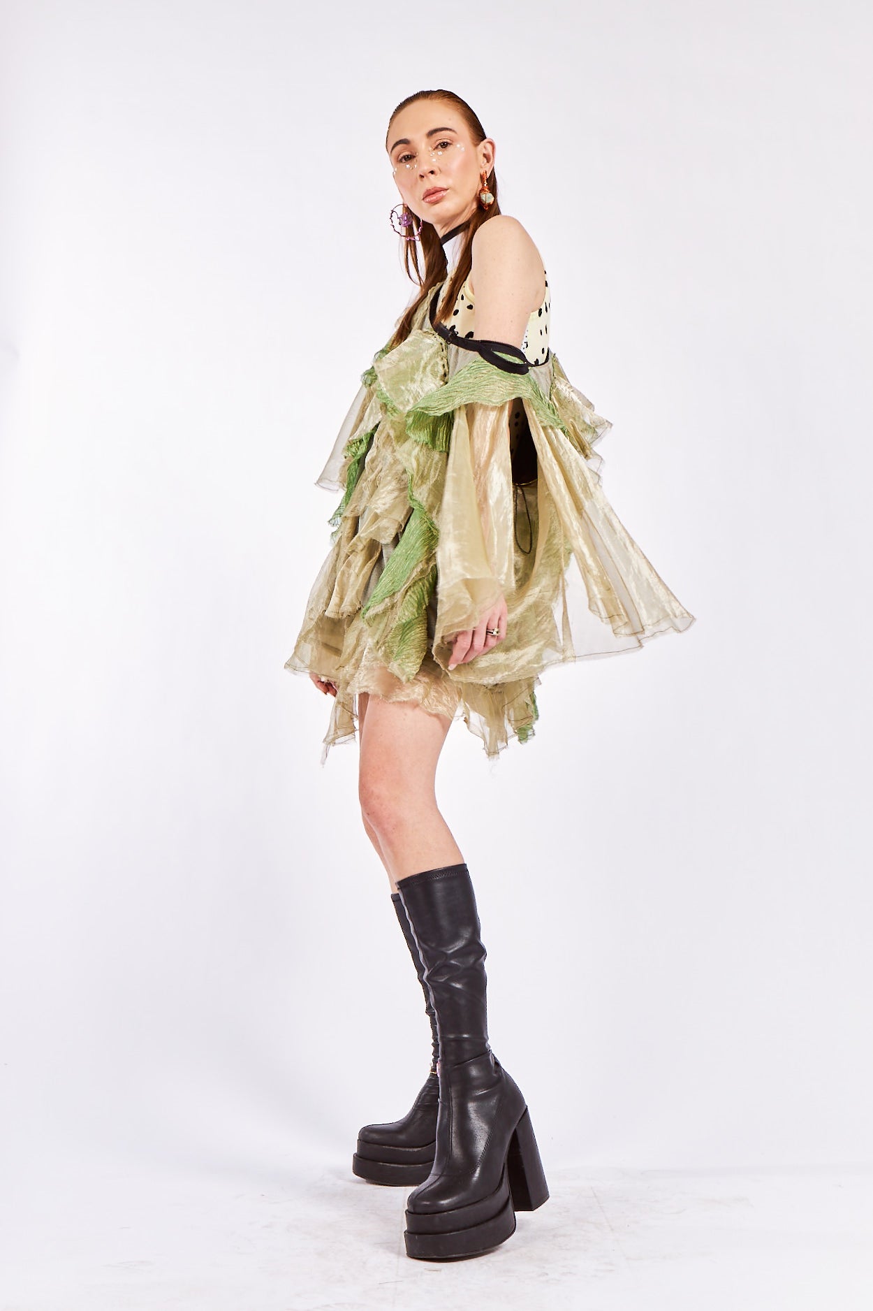 Crushed Vintage Silk Organza Shirt