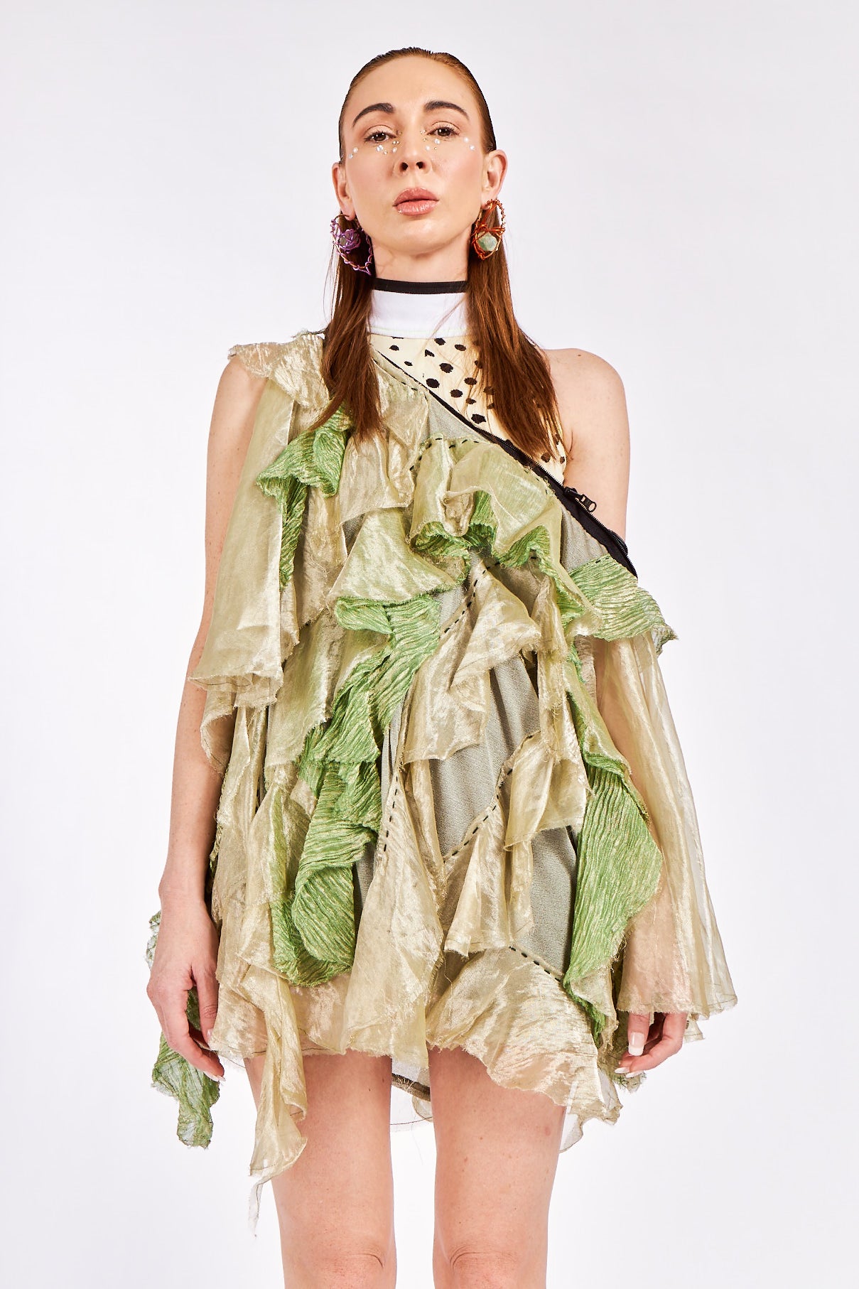 Crushed Vintage Silk Organza Shirt