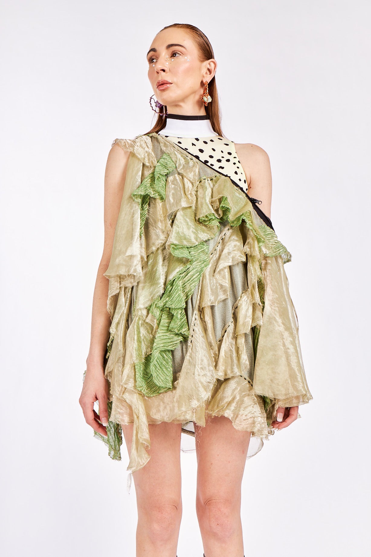 Crushed Vintage Silk Organza Shirt