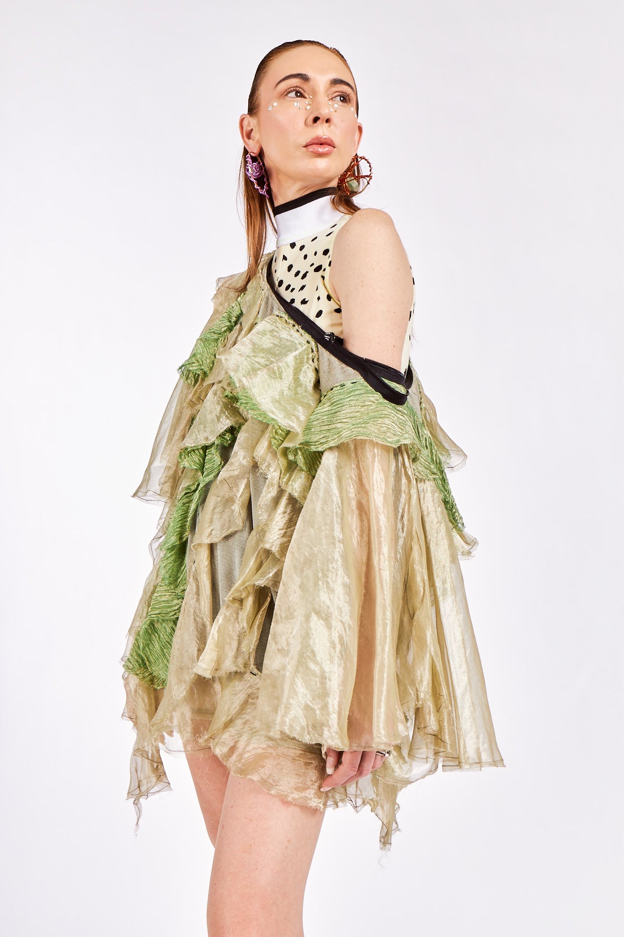 Crushed Vintage Silk Organza Shirt