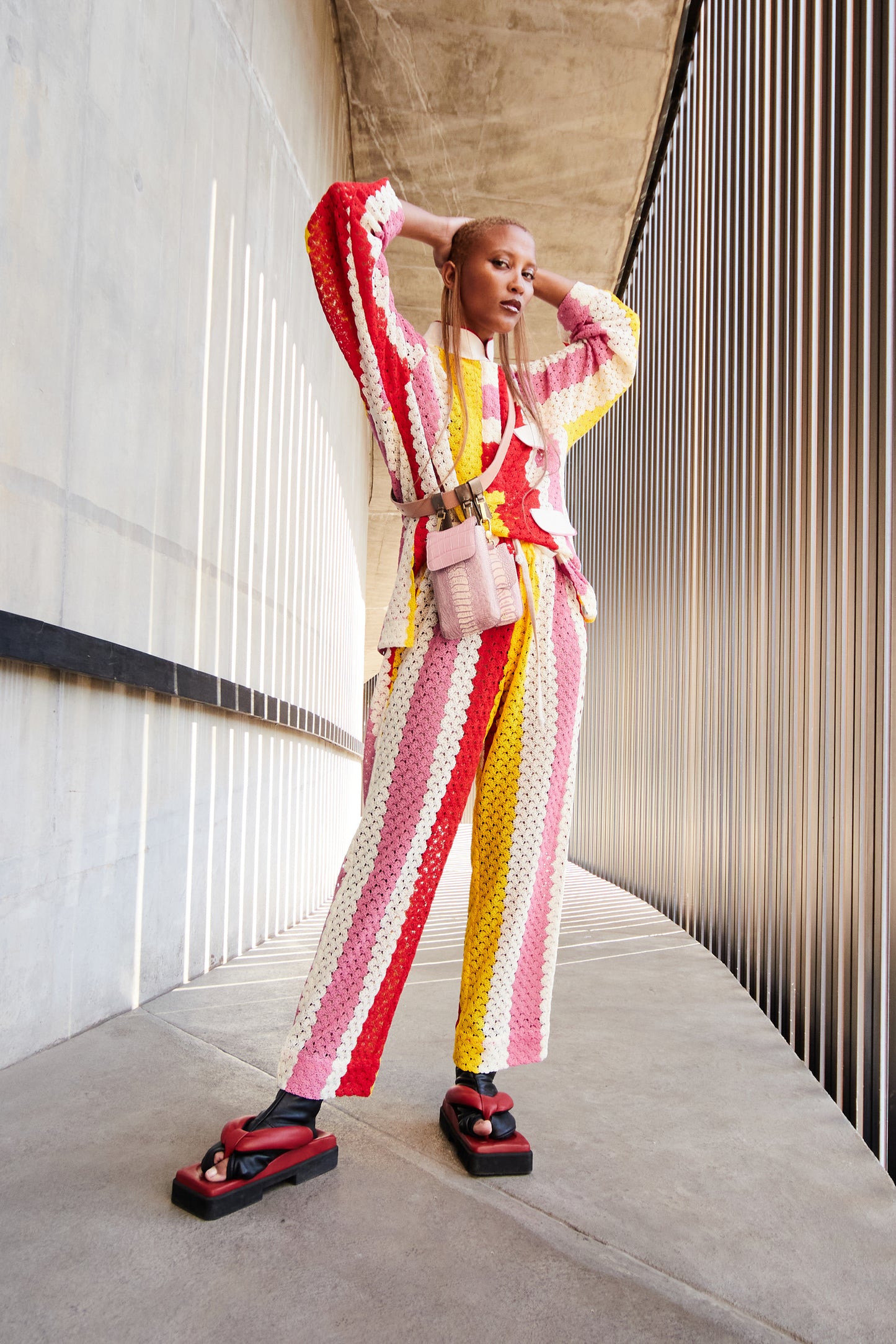 STRIPED LOUNGEWEAR SHIRT