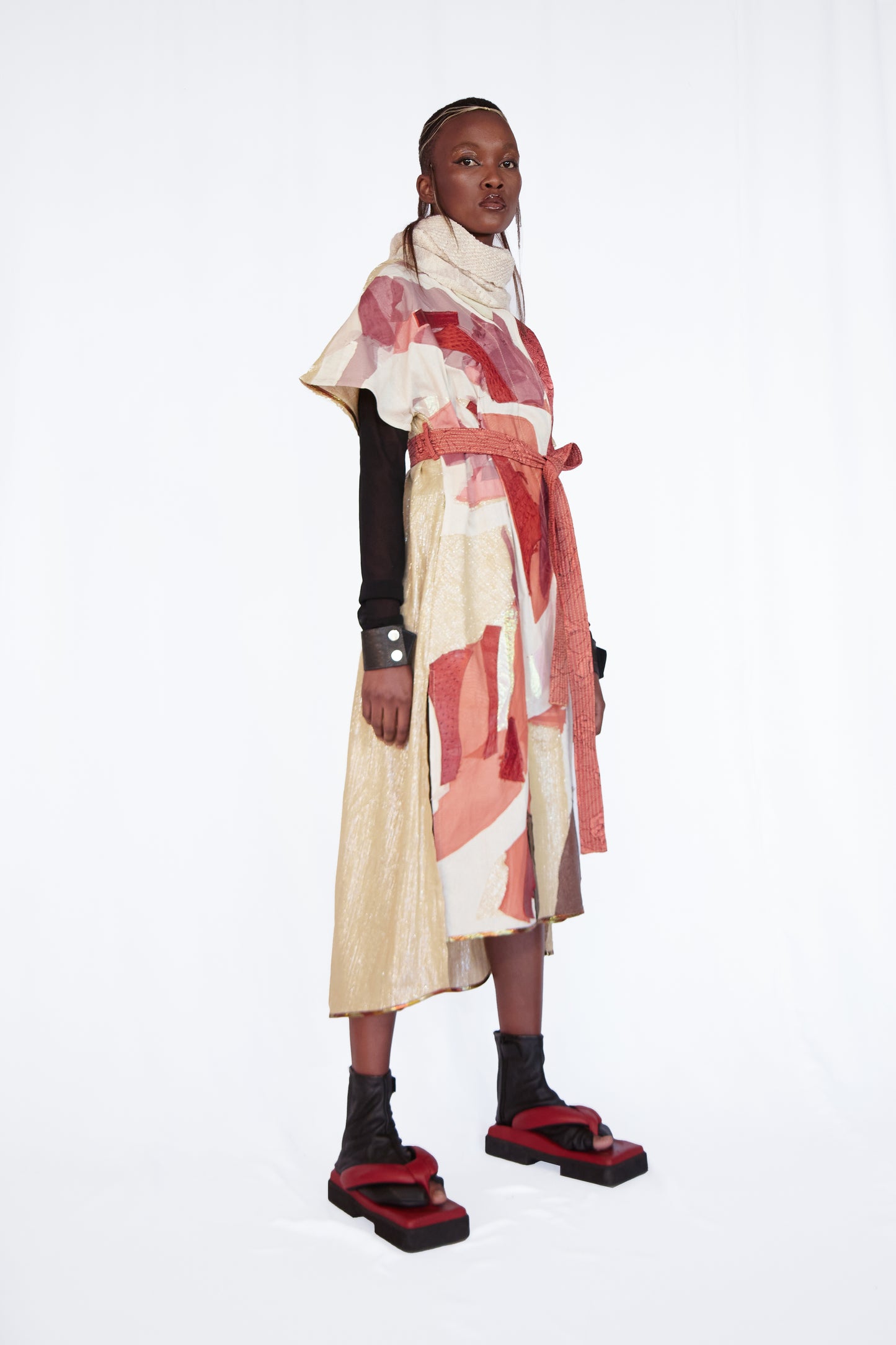 Abstract Scrap Batwing Dress, Version 2