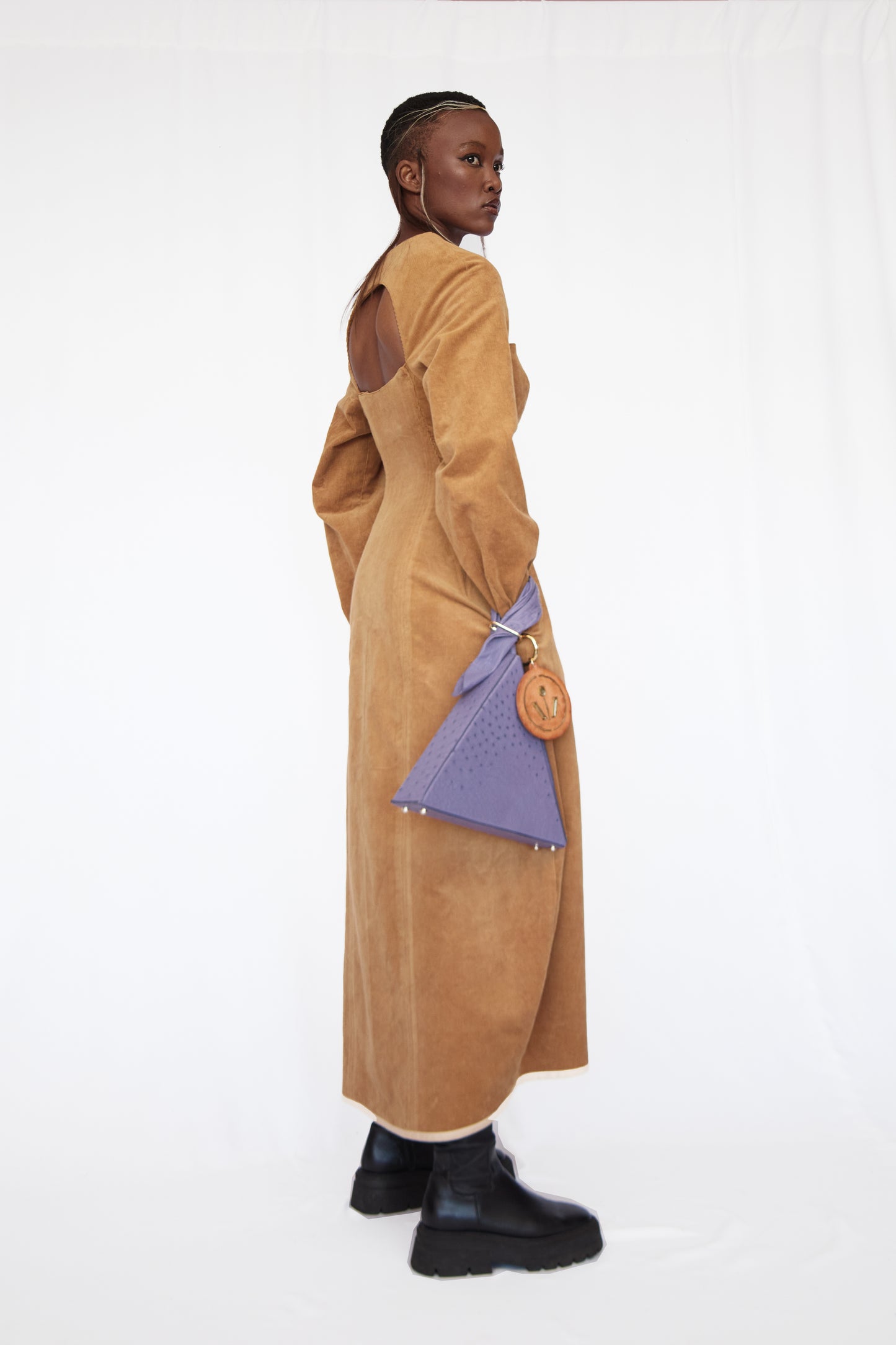 Cotton Corduroy Cocoon Dress