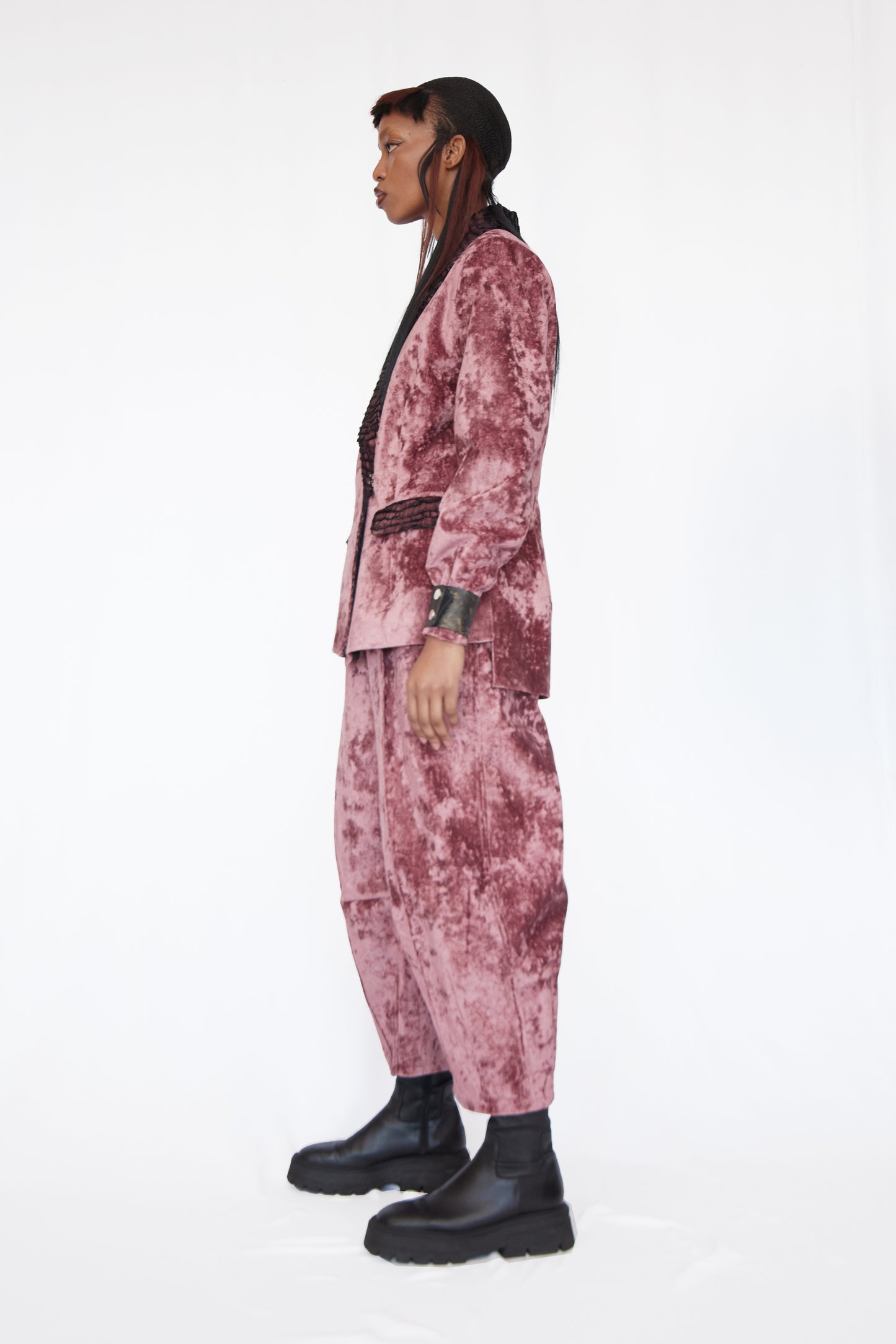 SIGNATURE VIVIERS COCOON PANTS IN COTTON VELVET
