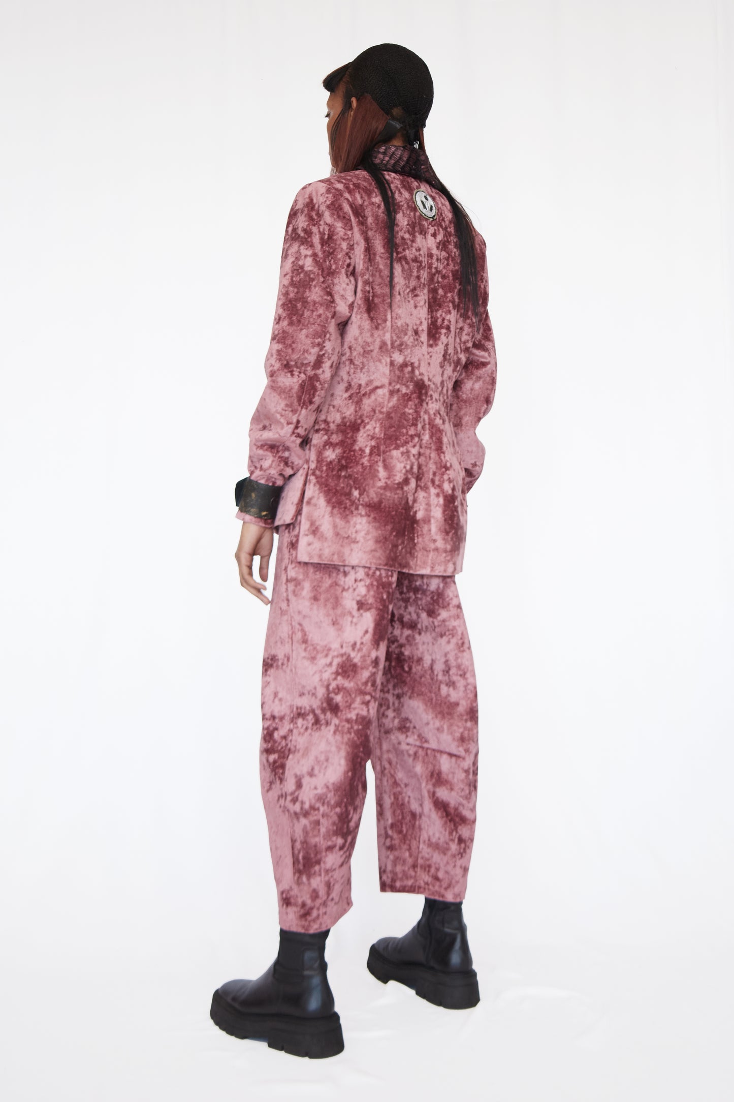 SIGNATURE VIVIERS COCOON PANTS IN COTTON VELVET