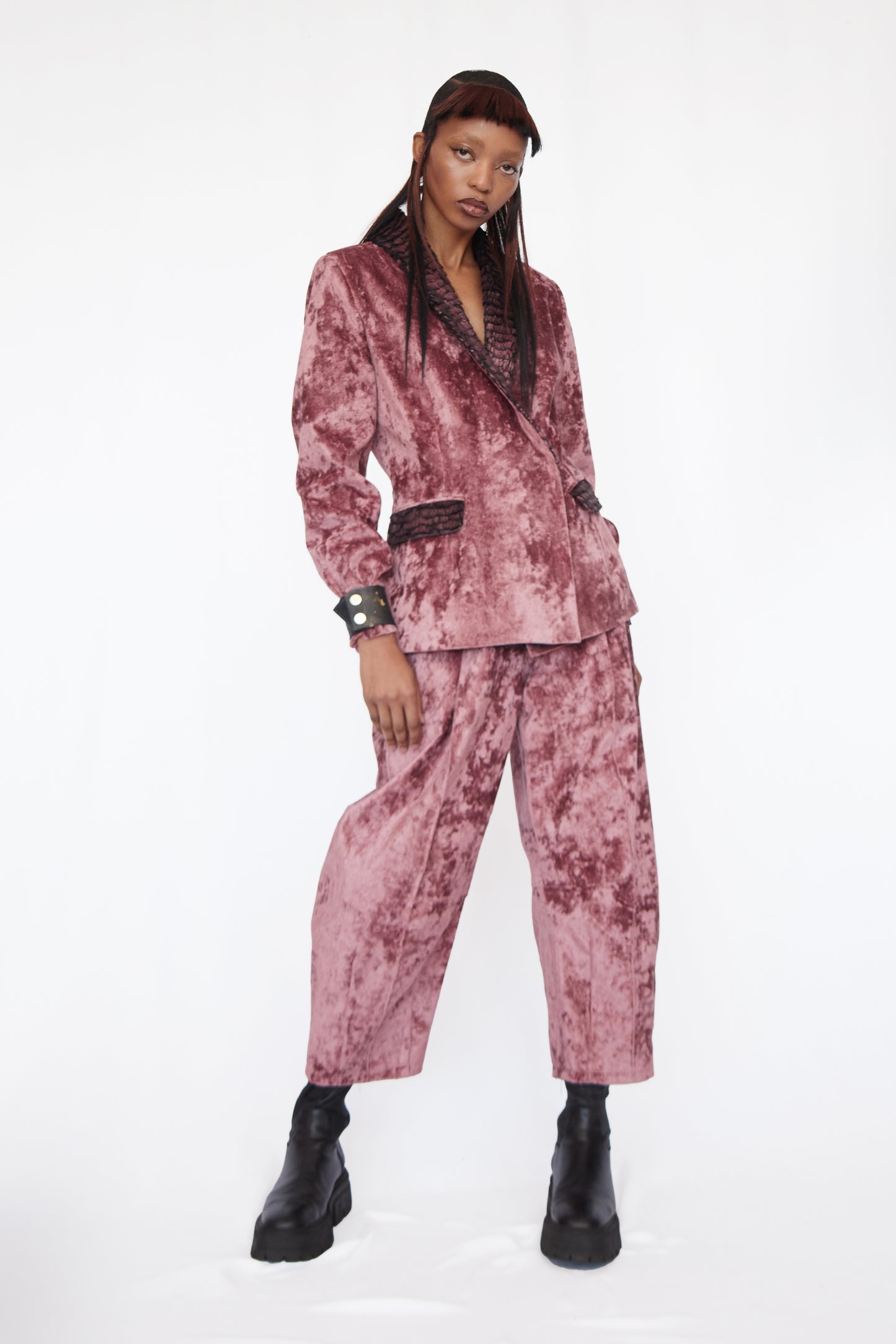SIGNATURE VIVIERS COCOON PANTS IN COTTON VELVET