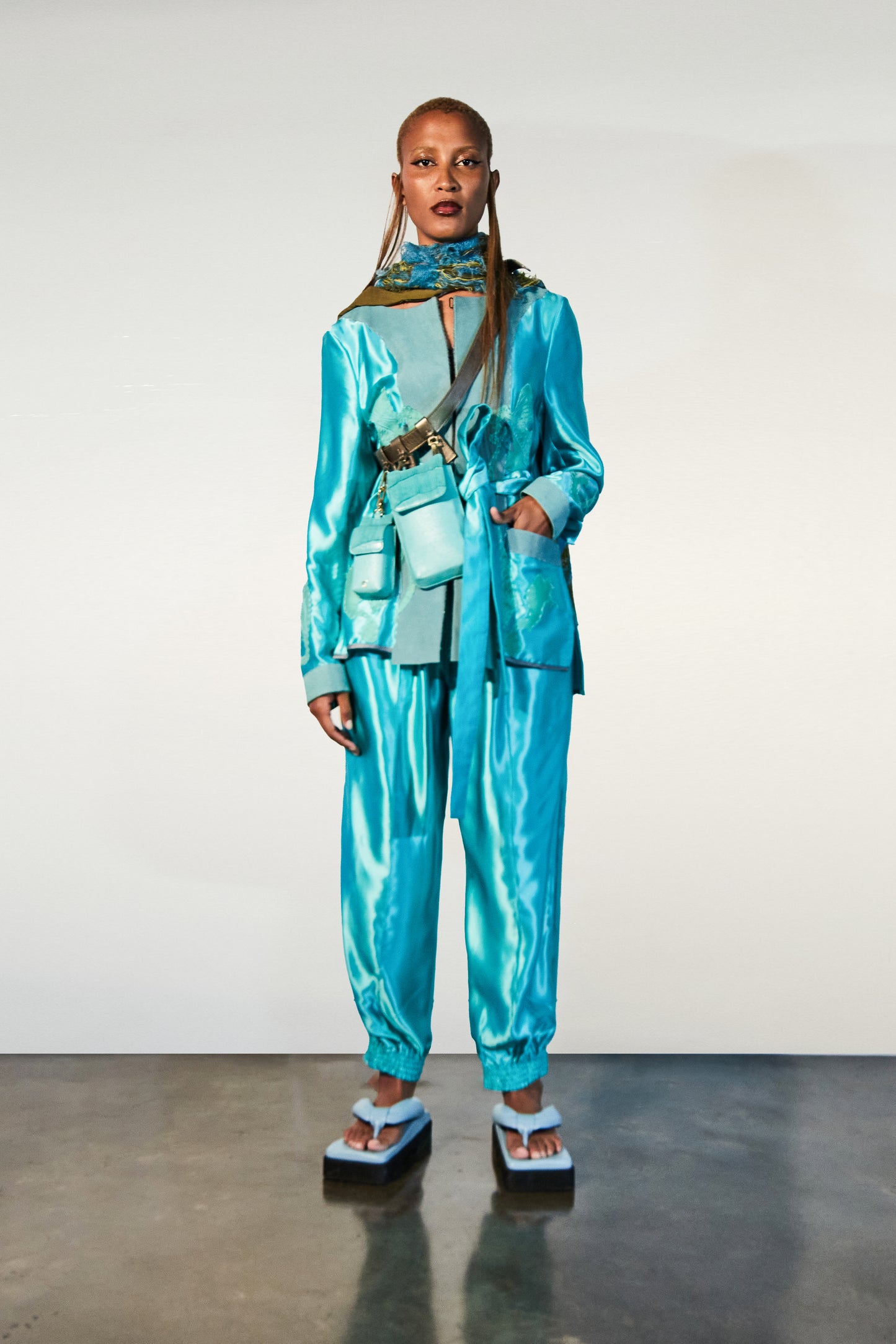 Hand Embroidered, Underwater Landscape Jacket