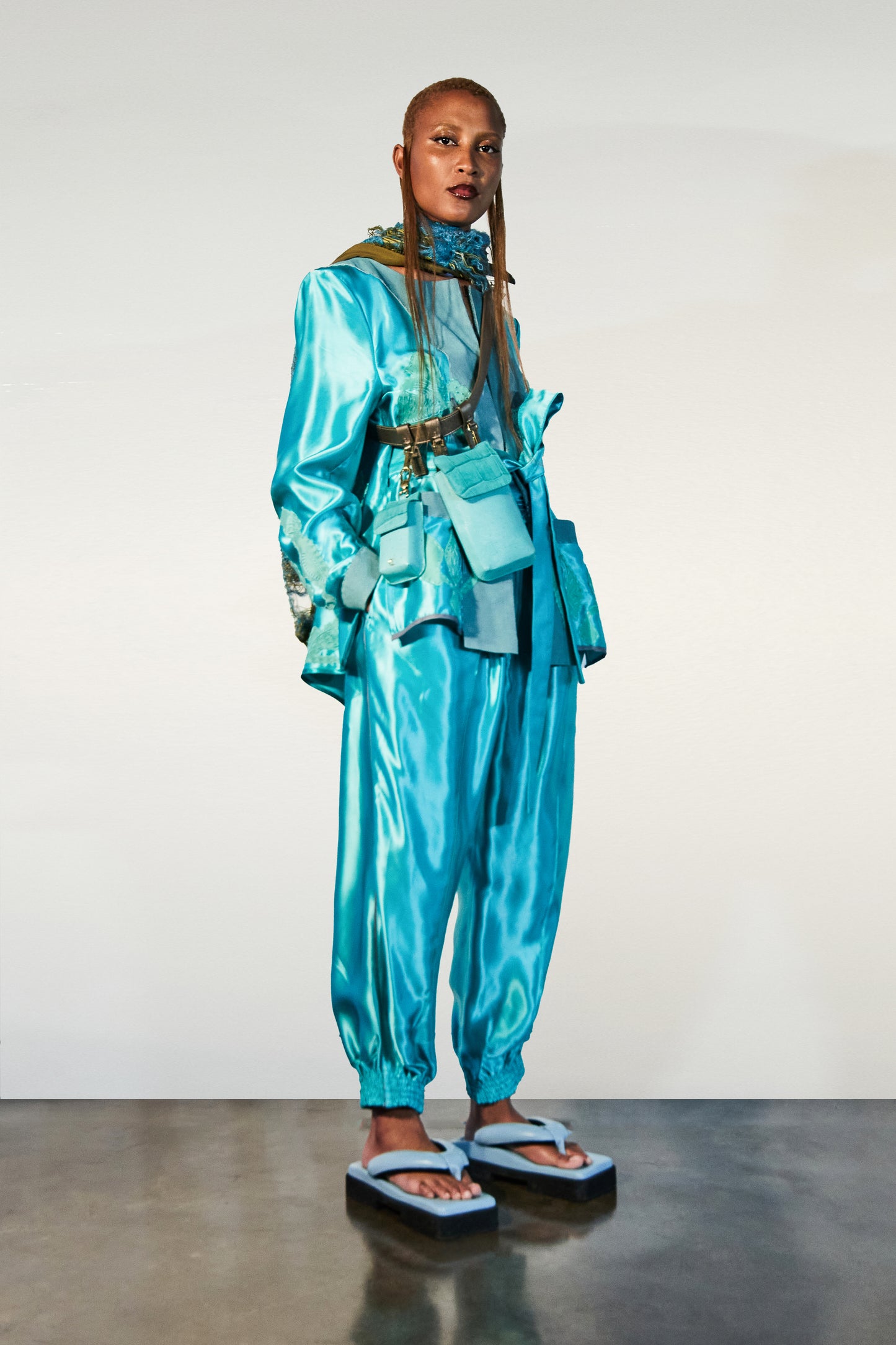 Hand Embroidered, Underwater Landscape Jacket