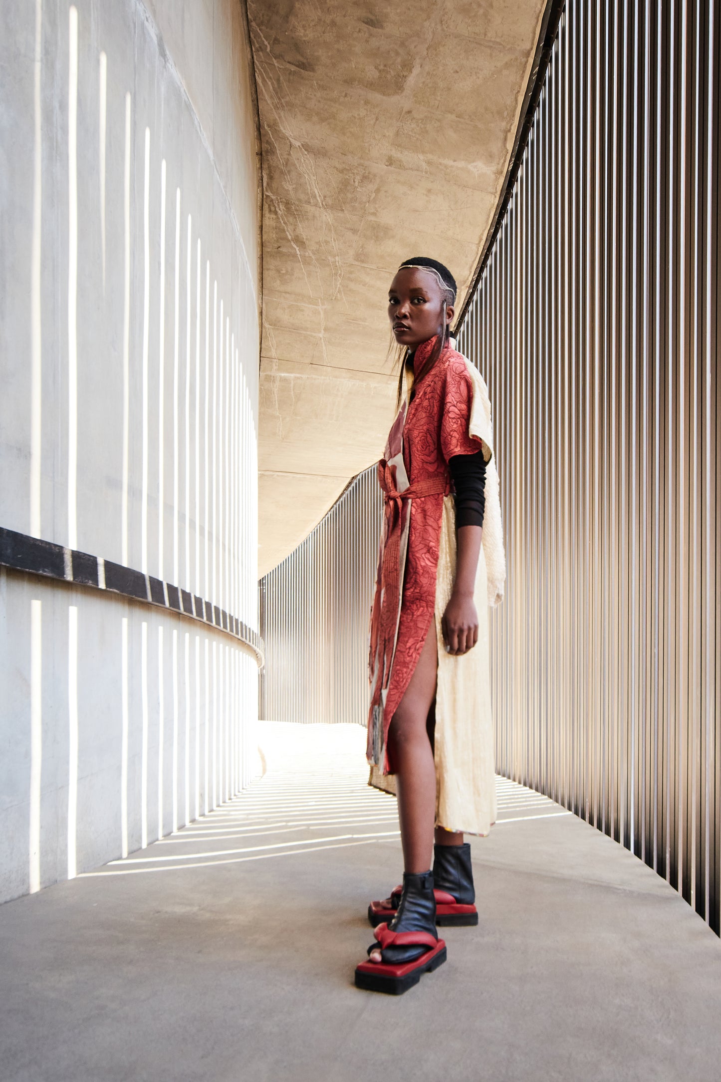 Abstract Scrap Batwing Dress, Version 2